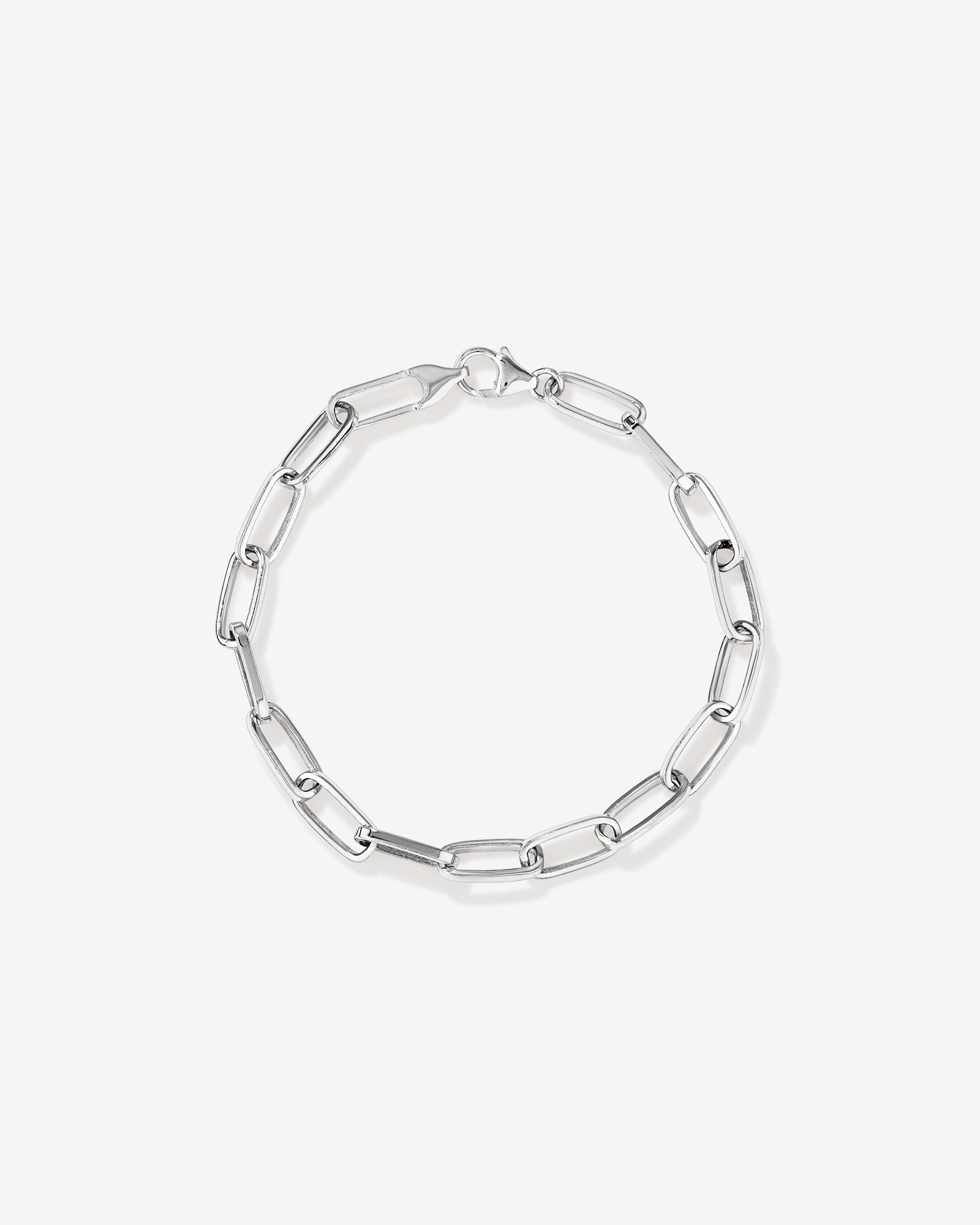 19cm (7.5") Paperclip Bracelet in Sterling Silver