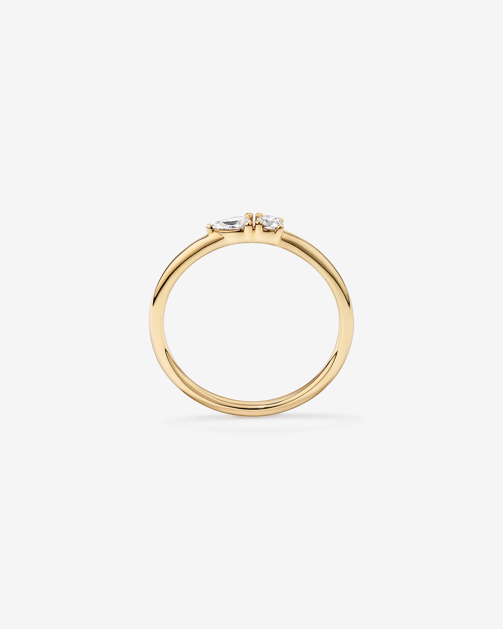 0.15TW Lab Diamond Stacker Ring 10kt Gold