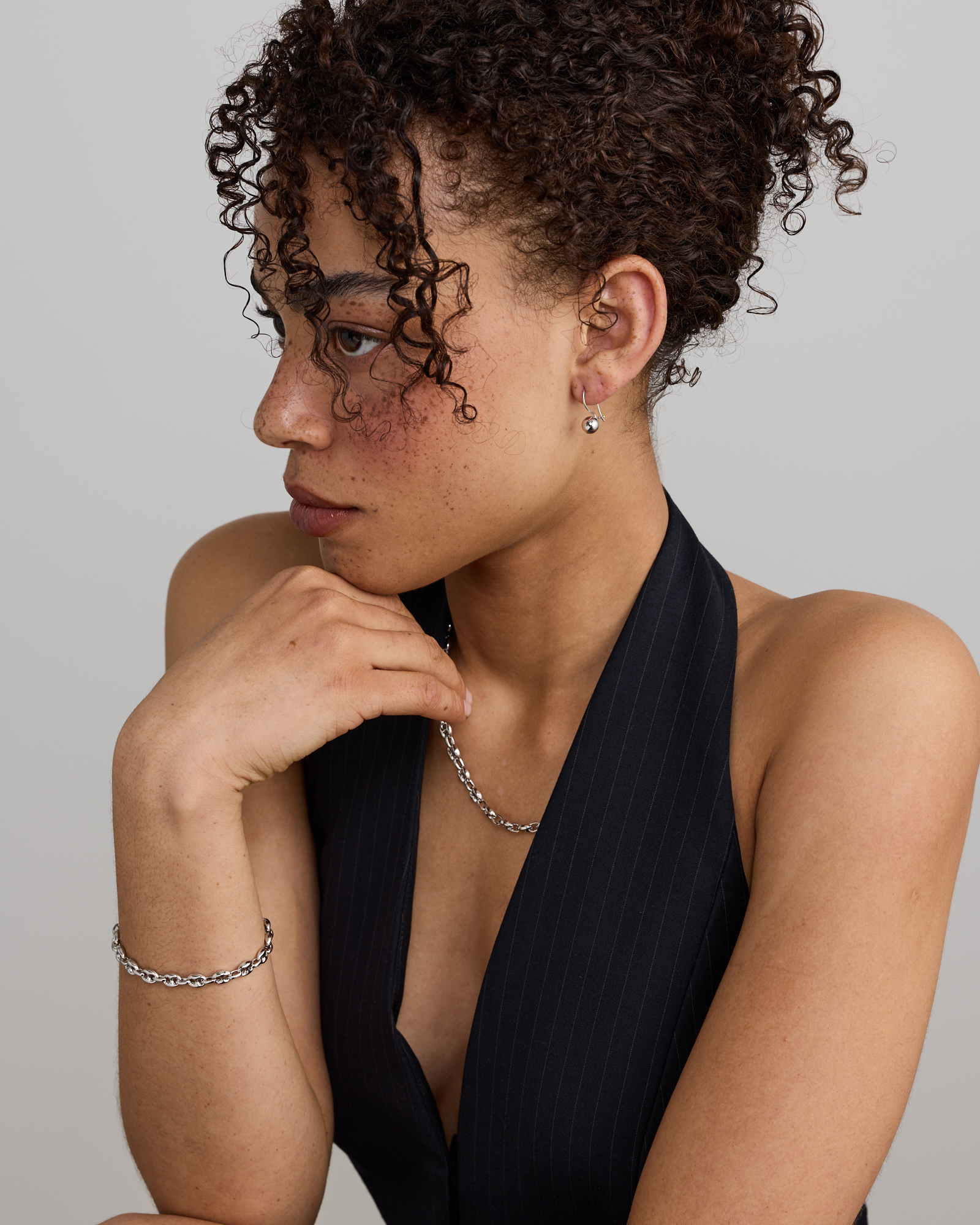 Euroball Earrings in Sterling Silver