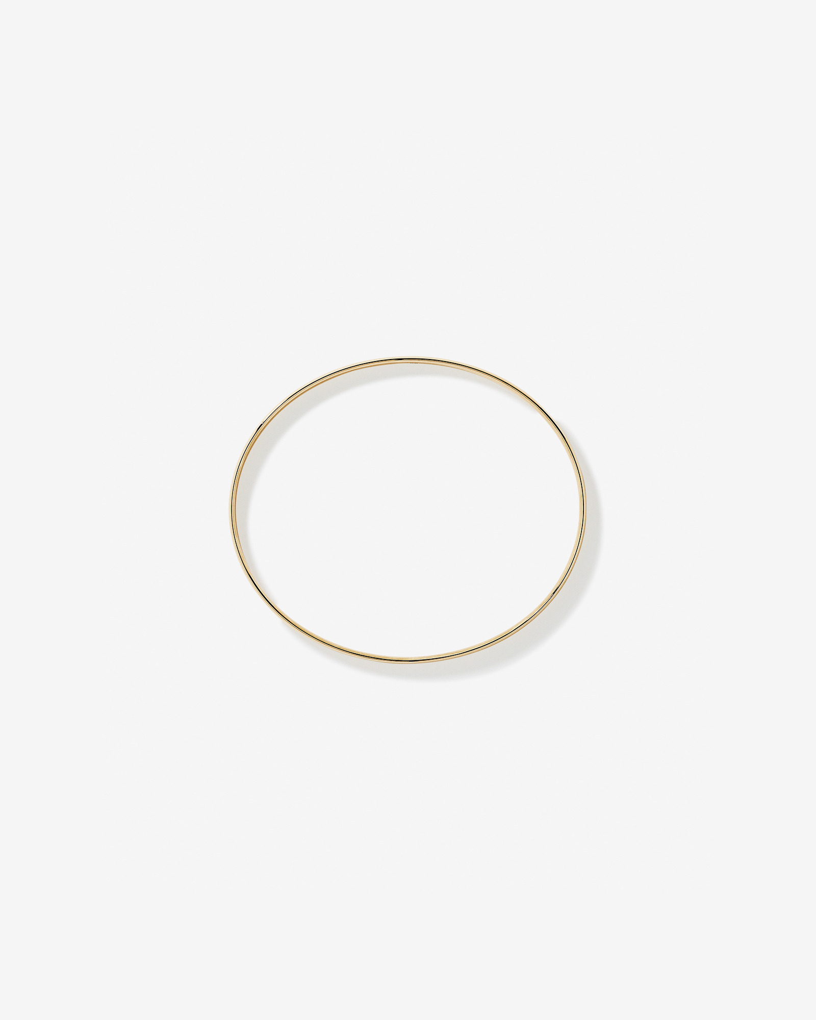 Classic Oval Bangle in 18kt Gold Vermeil