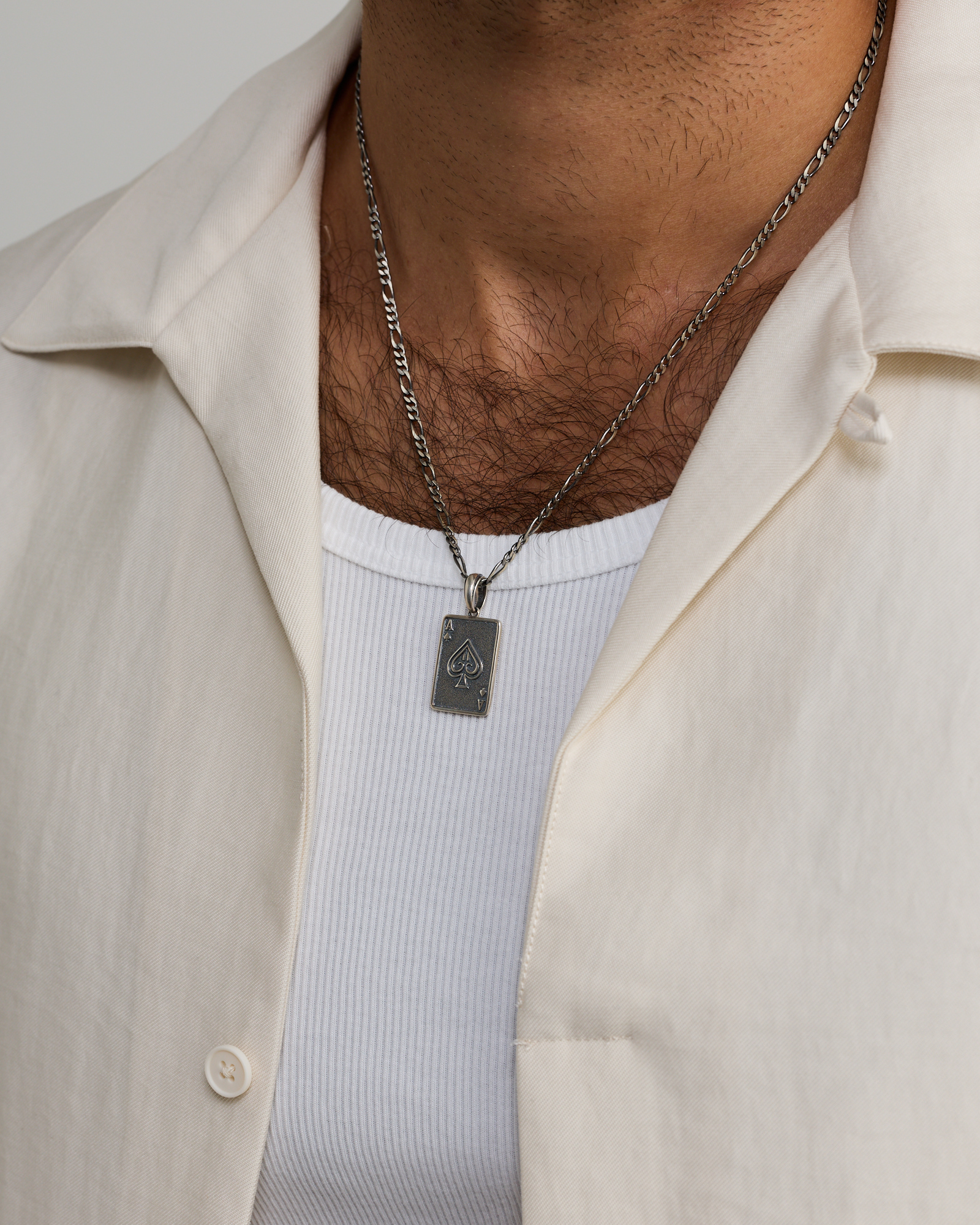 Ace of Spades Pendant in Sterling Silver