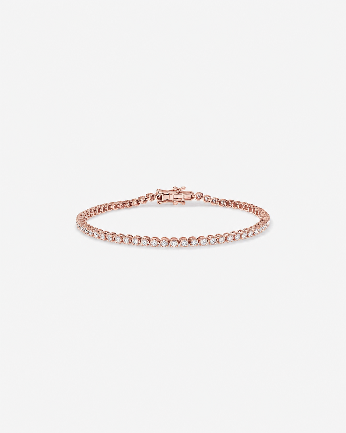 2.00 Carat TW Laboratory-Grown Diamond Tennis Bracelet in 10kt Rose Gold