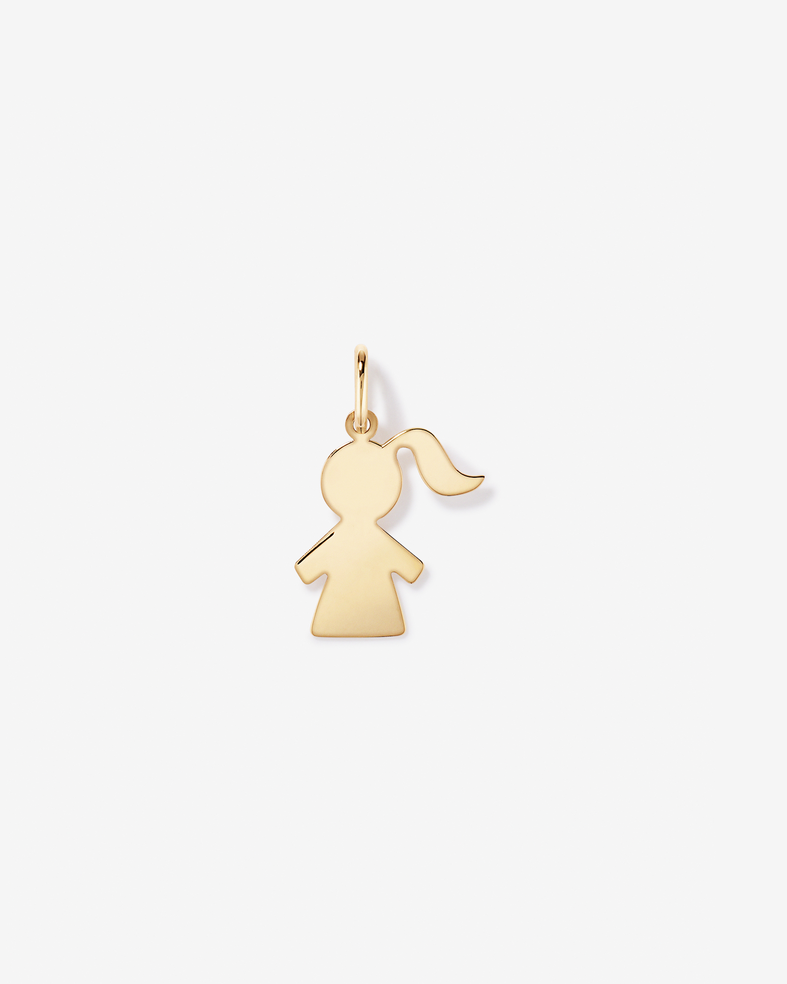 Girl Pendant in 10kt Yellow Gold
