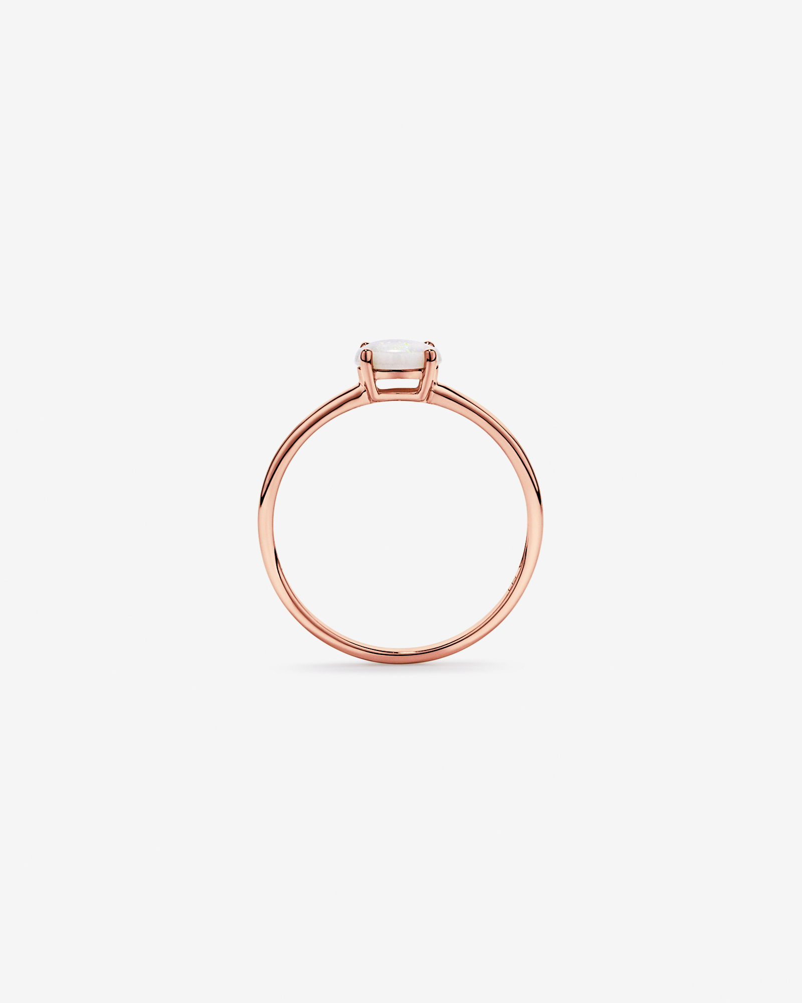 Australian Opal East-West Ring 10kt Rose Gold