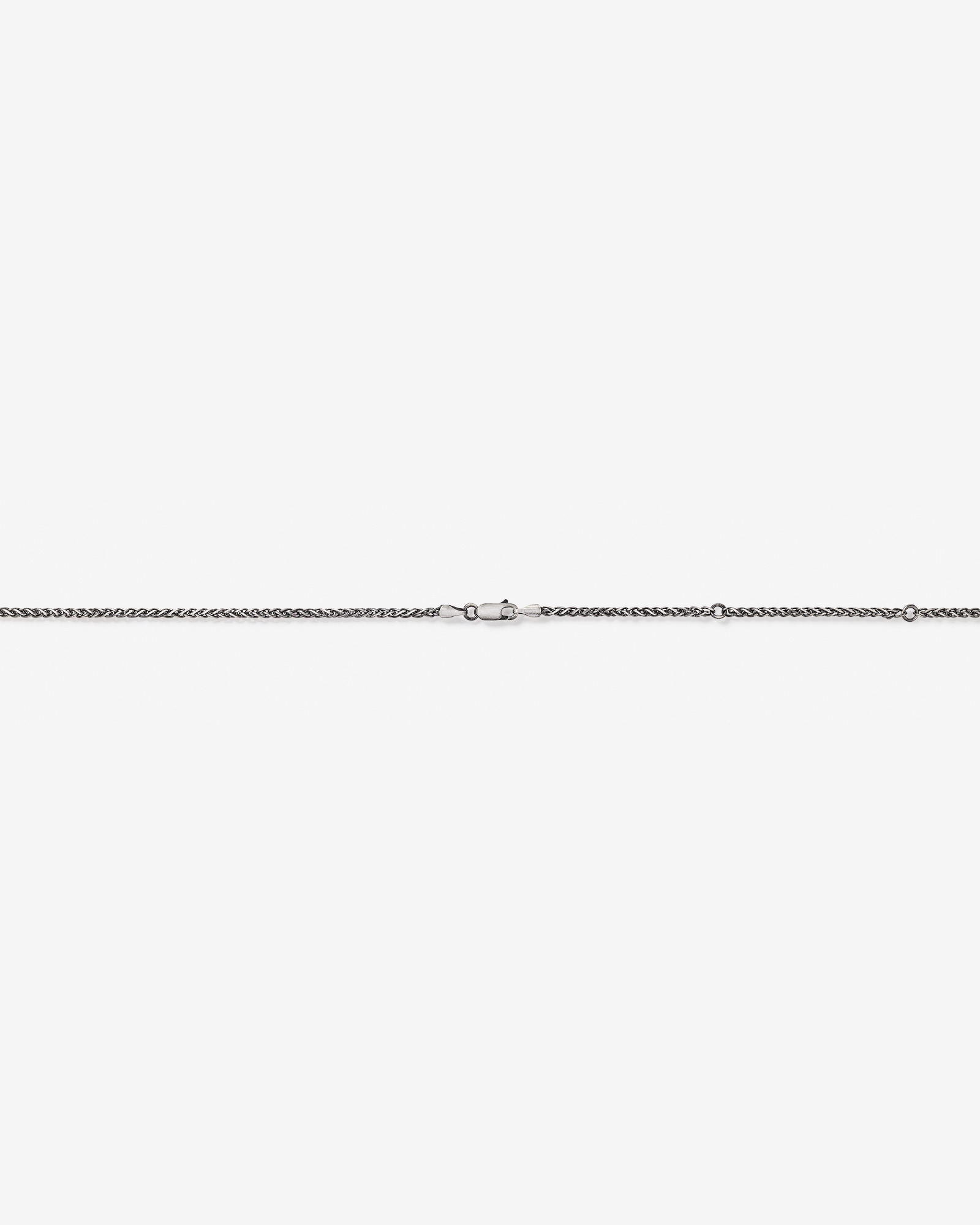 65cm (25") Oxidised Wheat Chain in Sterling Silver