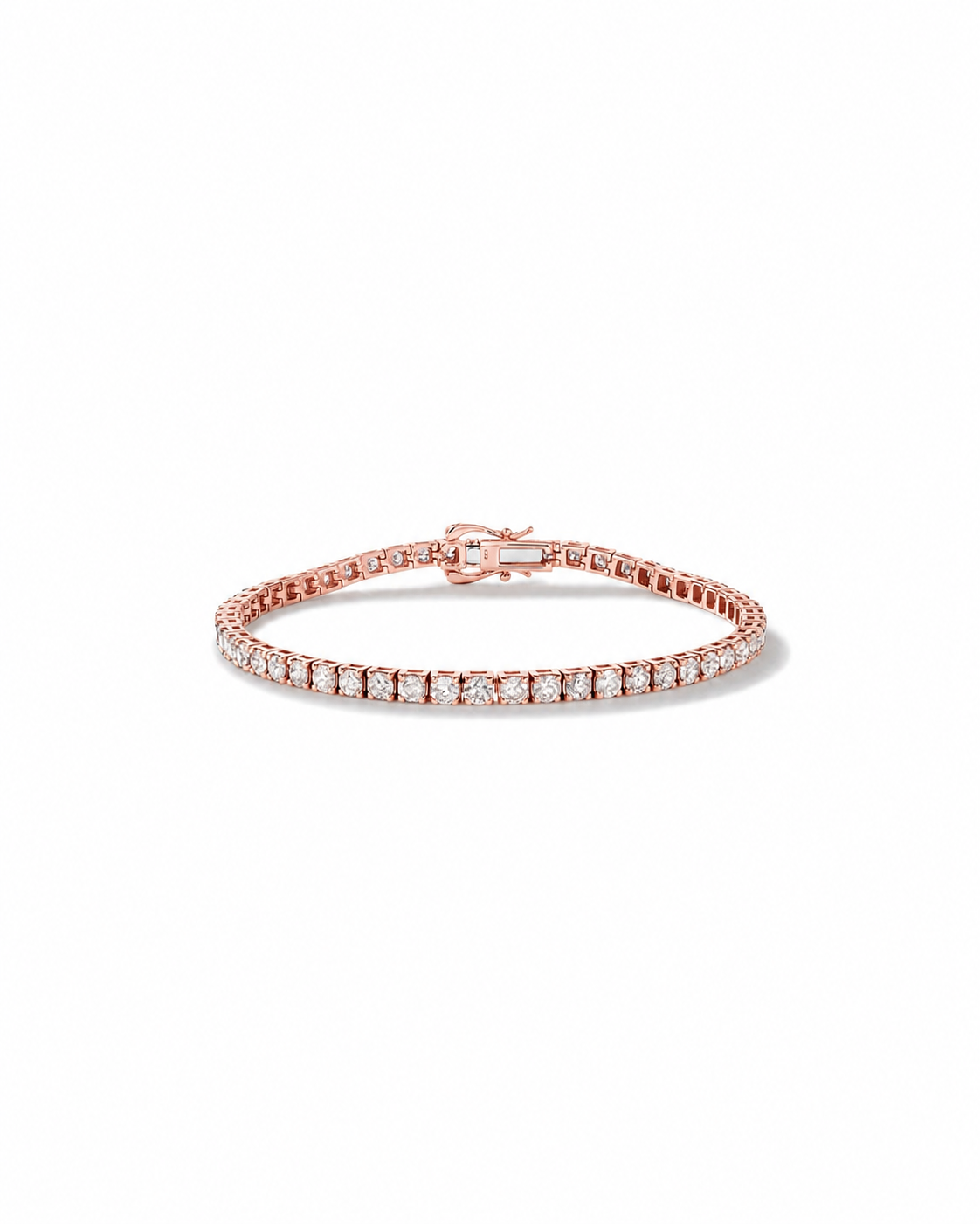 4.92 Carat TW Diamond Tennis Bracelet in 10kt Rose Gold