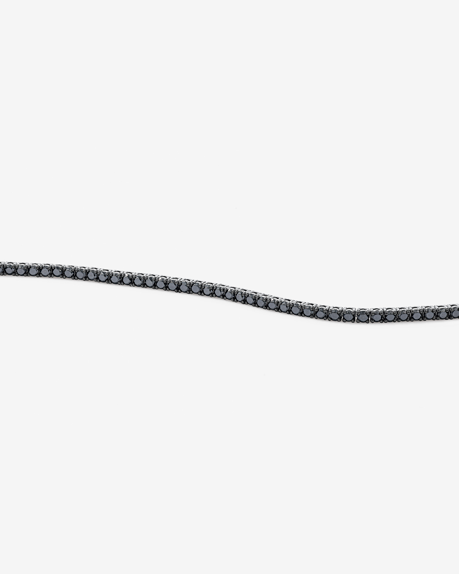 4.45 Carat TW Black Diamond Tennis Men's Bracelet in Sterling Silver