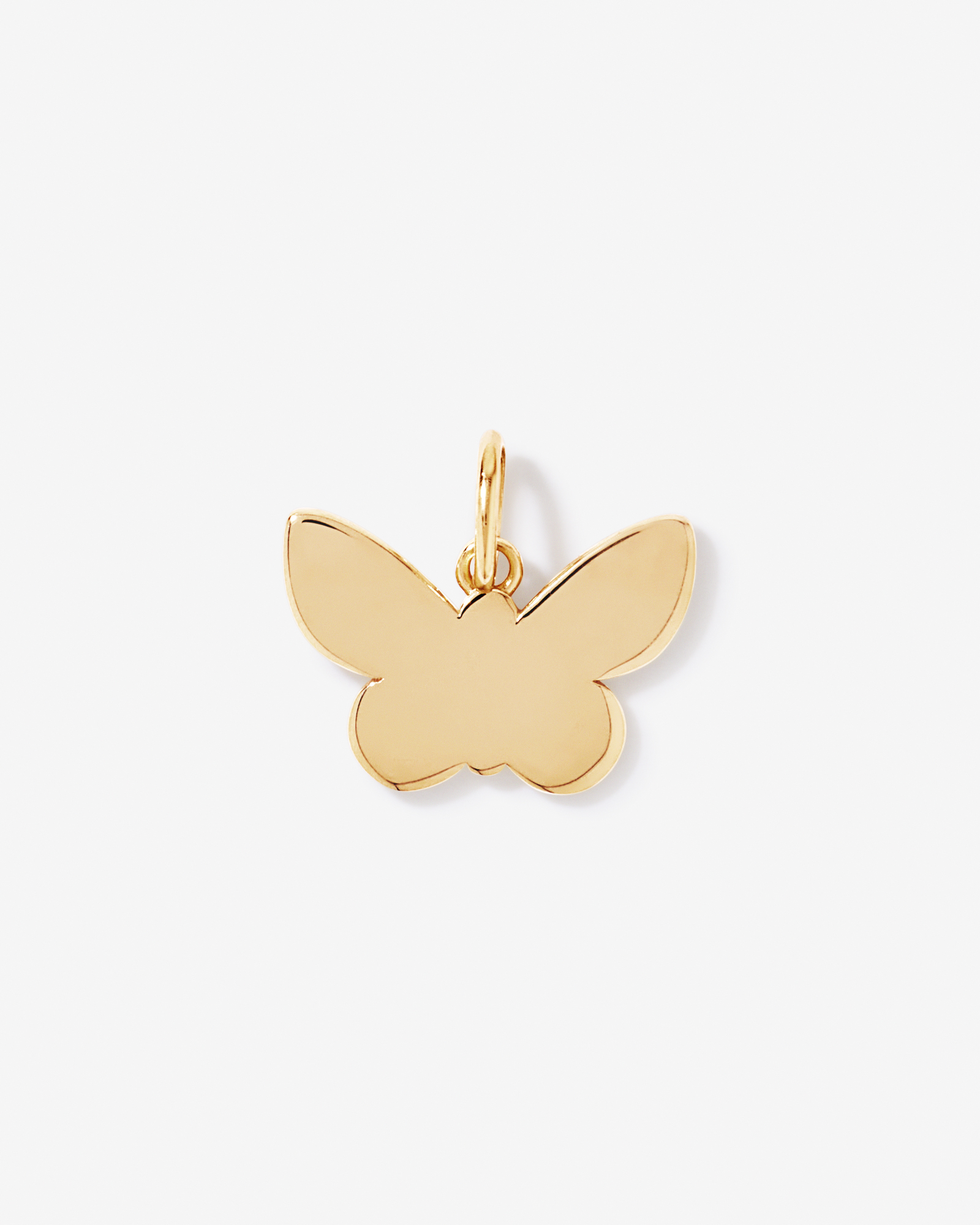 Butterfly Pendant with Mother of Pearl in 18kt Yellow Gold Vermeil