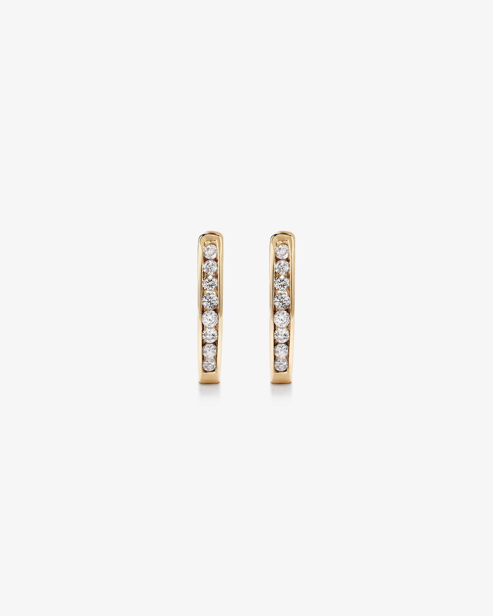 Huggie Earrings with 0.25 Carat TW of Diamonds in 10kt Yellow Gold