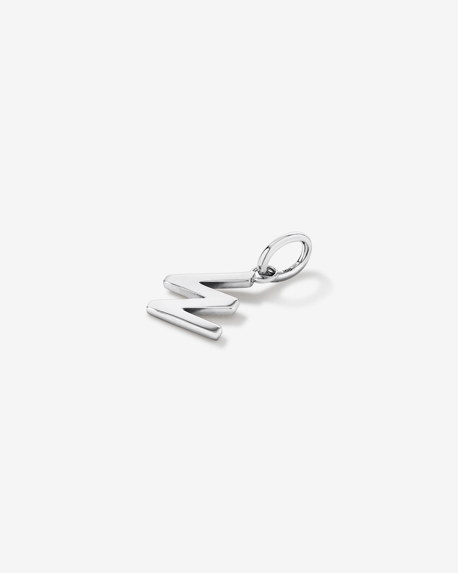 Pendentif initiale lettre W en argent sterling