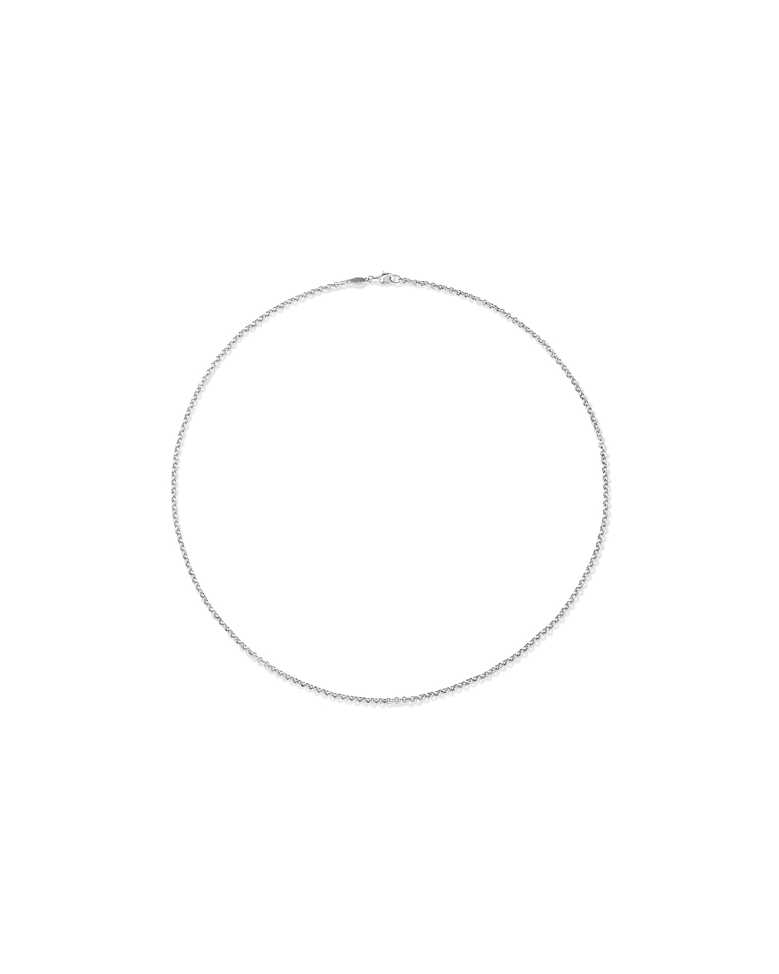 Chaîne Belcher de 50 cm (20 po) de 2 mm à 2,5 mm de largeur en argent sterling