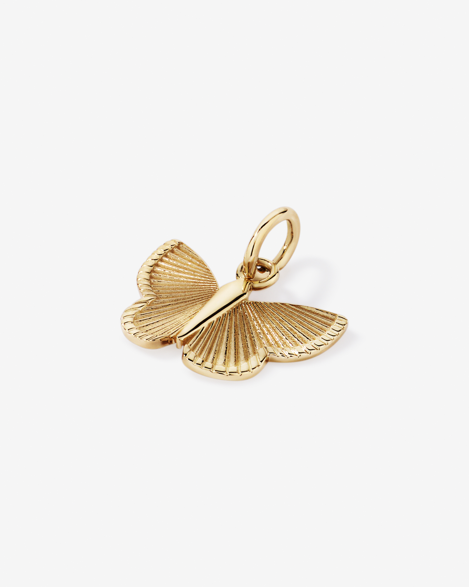 Sunray Butterfly Pendant in 10kt Yellow Gold