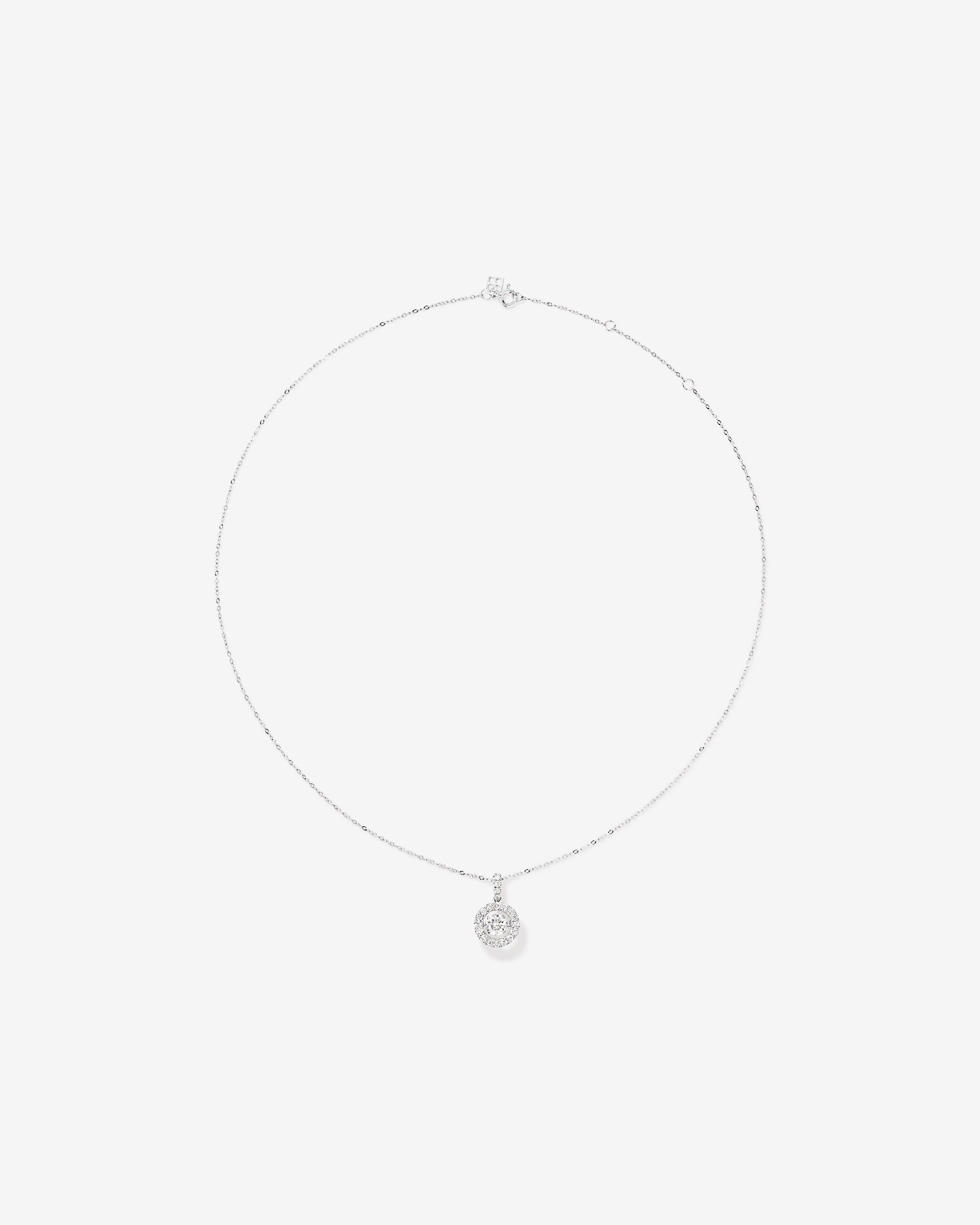 Lume Lab Round Pendant with 1.00 Carat TW of Laboratory-Grown Diamonds in 10kt Gold