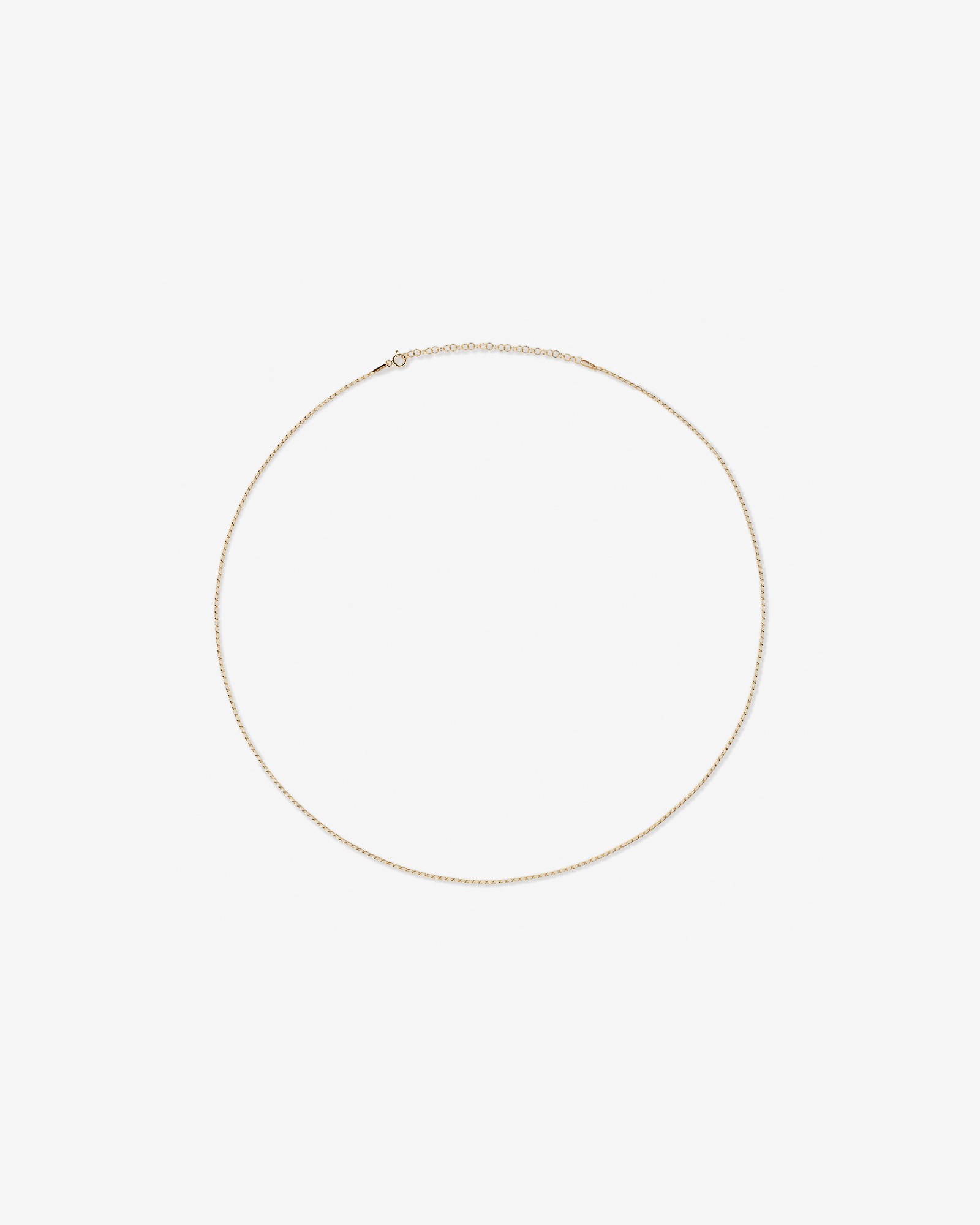 50cm (20") Fine Curb Chain in 10kt Yellow Gold