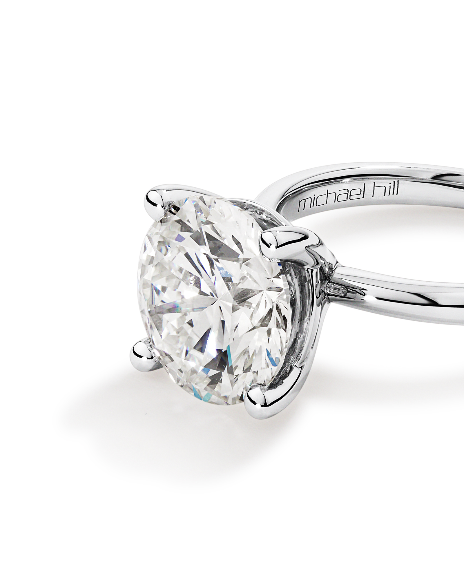 5.00 Carat TW Round Brilliant Laboratory-Grown Diamond Solitaire Engagement Ring in Platinum