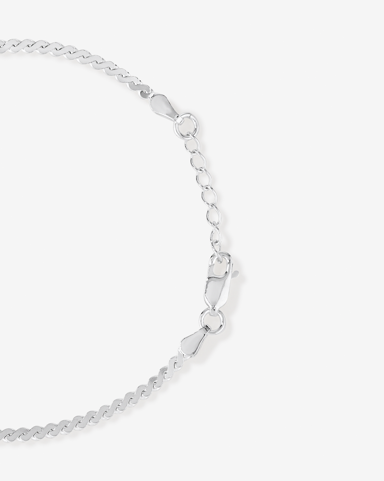 Bracelet serpentine en argent