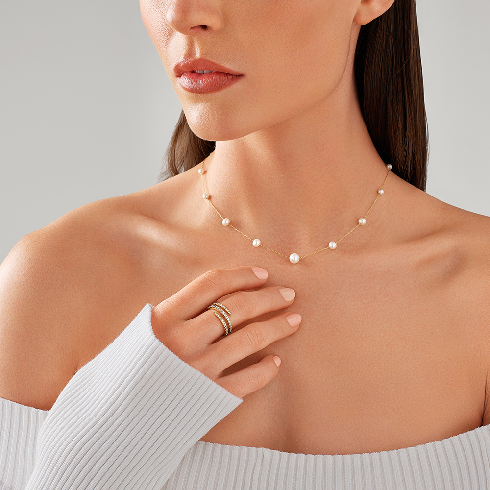 Bague en or jaune 10 K avec diamants totalisant 0,50 ct