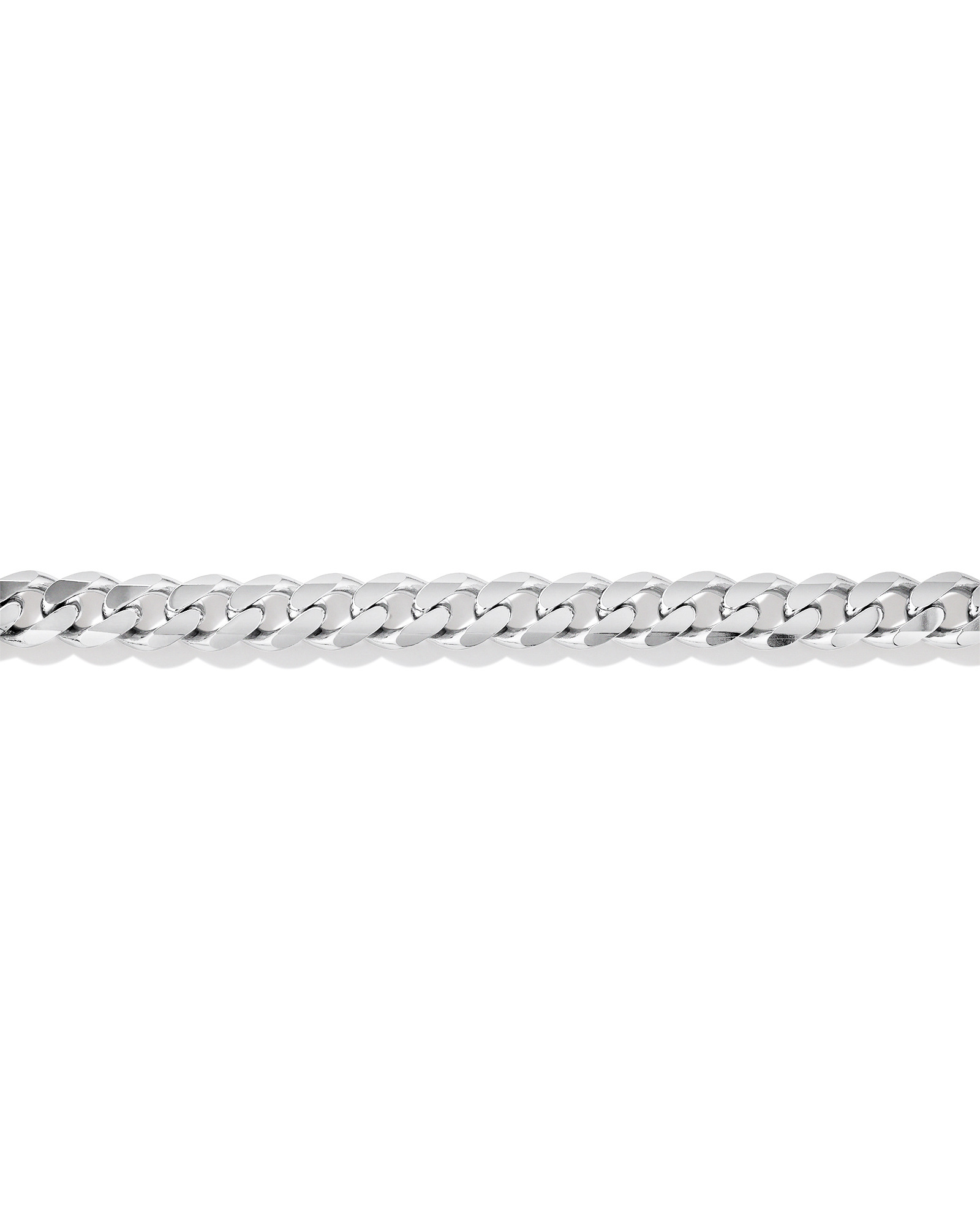 Bracelet Gourmette de 13mm en Argent Sterling