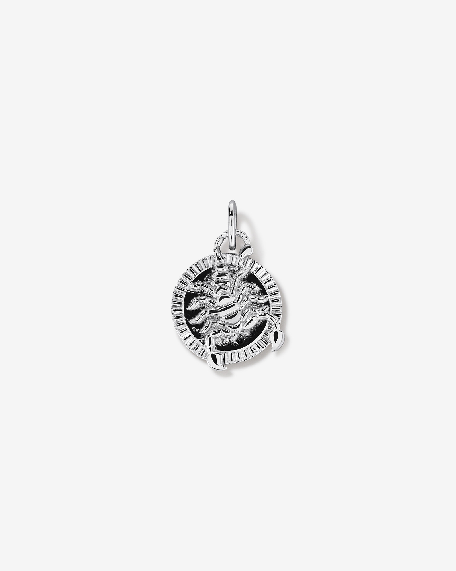 Diamond Accent Scorpio Zodiac Pendant in Sterling Silver