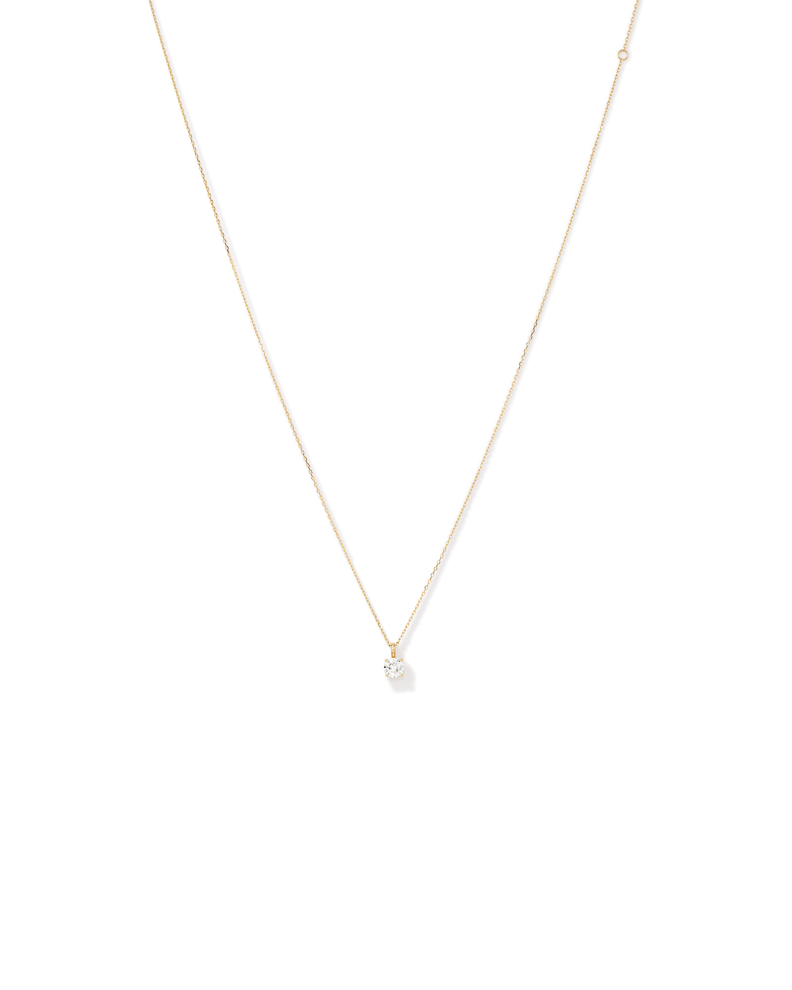 0.50 Carat TW Laboratory-Grown Diamond Solitaire Pendant in 14kt Yellow Gold