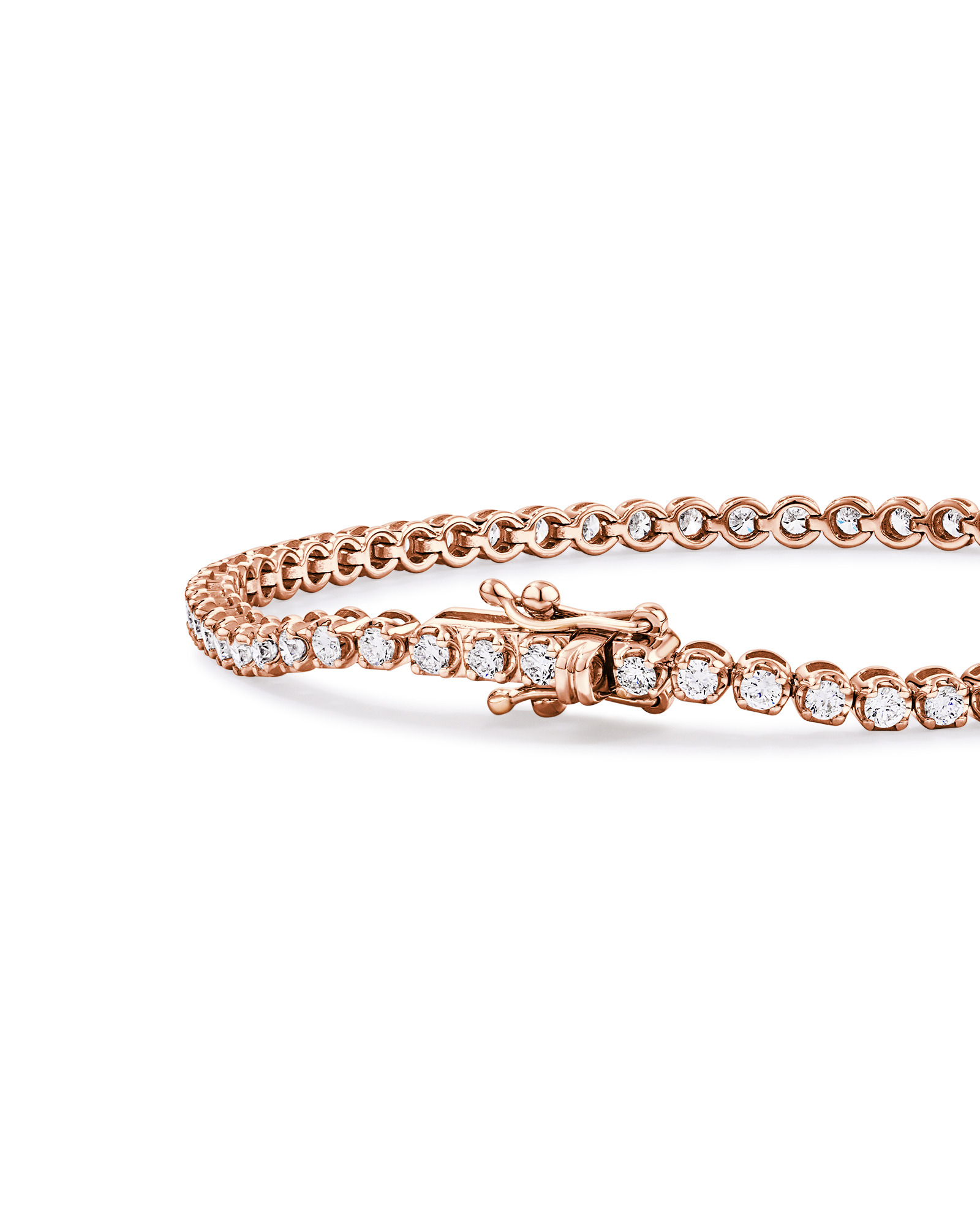 2.00 Carat TW Laboratory-Grown Diamond Tennis Bracelet in 10kt Rose Gold