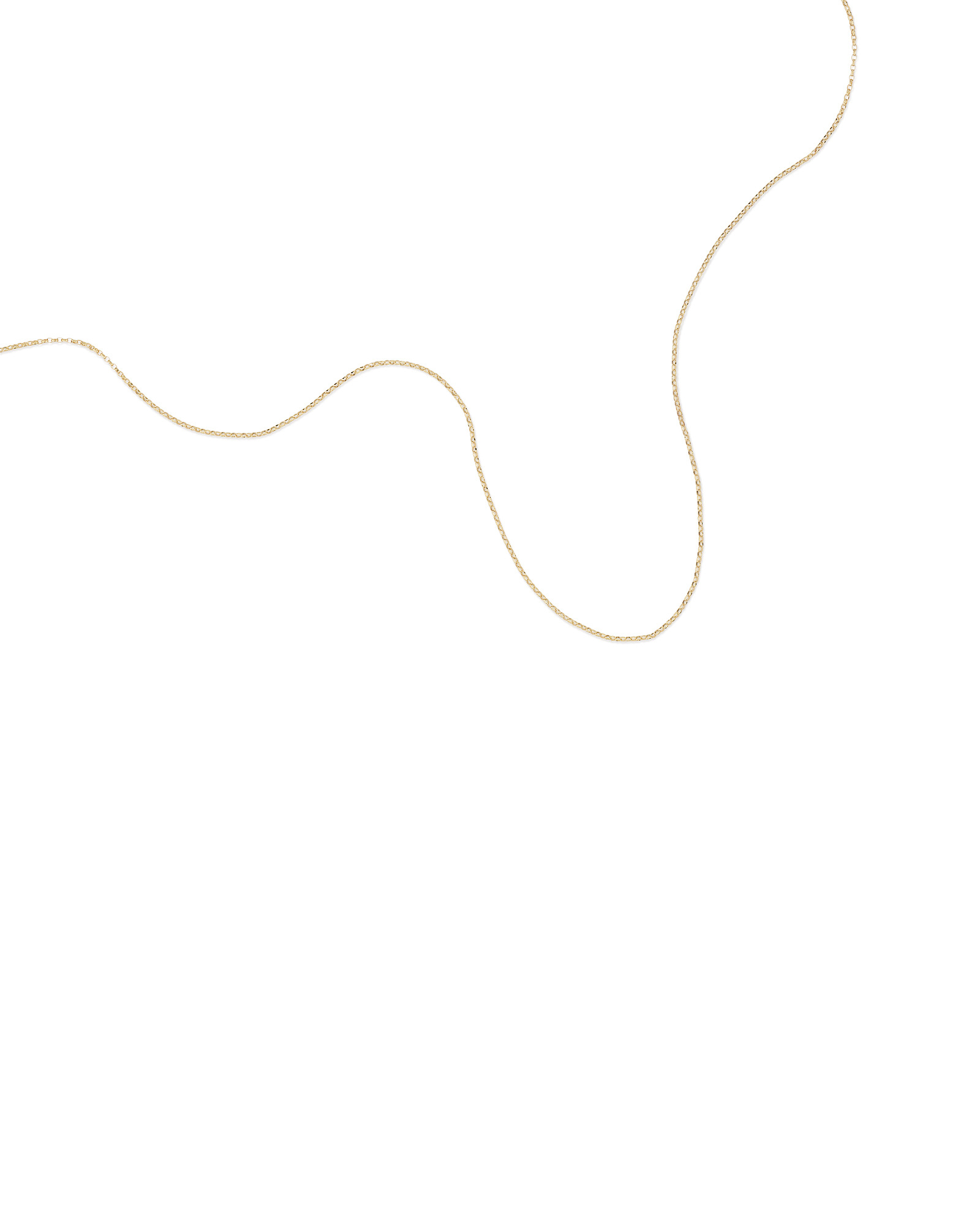 45cm (18") 1mm-1.5mm Width Solid Belcher Chain in 10kt Yellow Gold