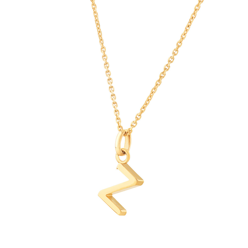 Z Initial Pendant in 10kt Yellow Gold