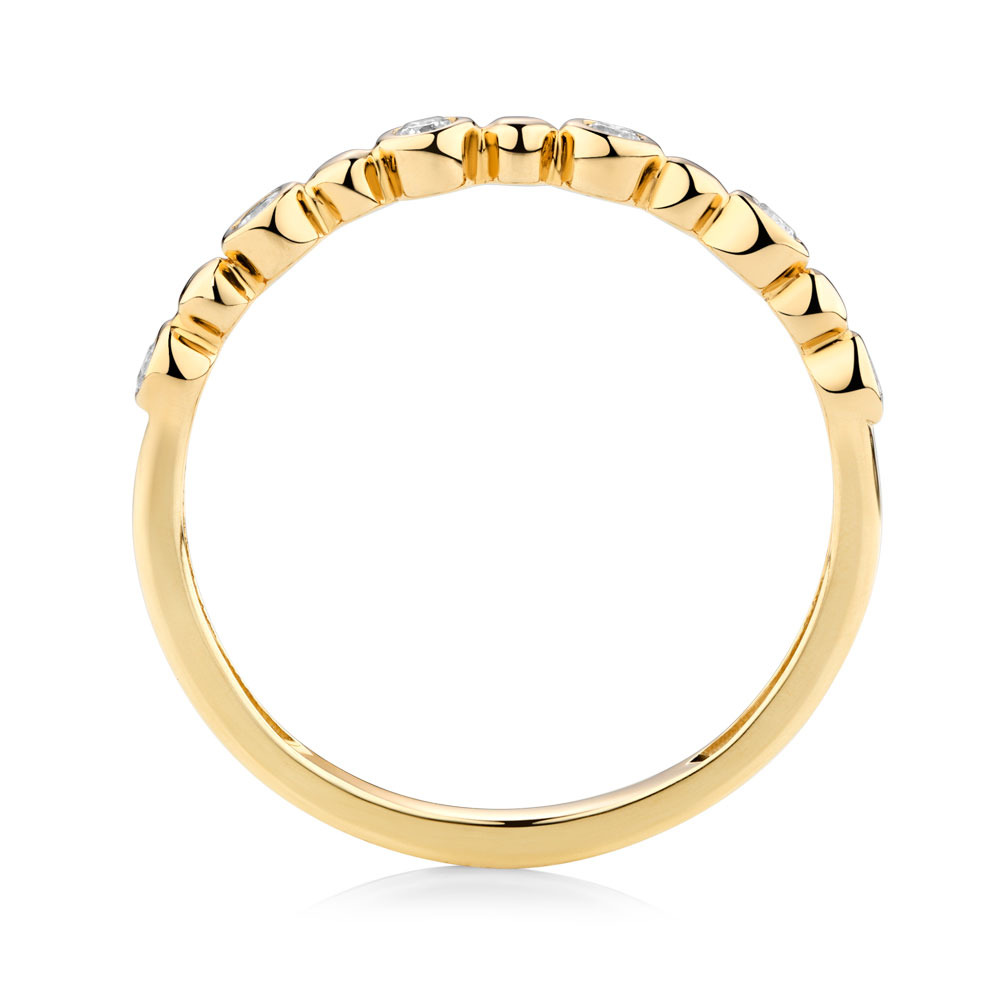 bubble ring gold