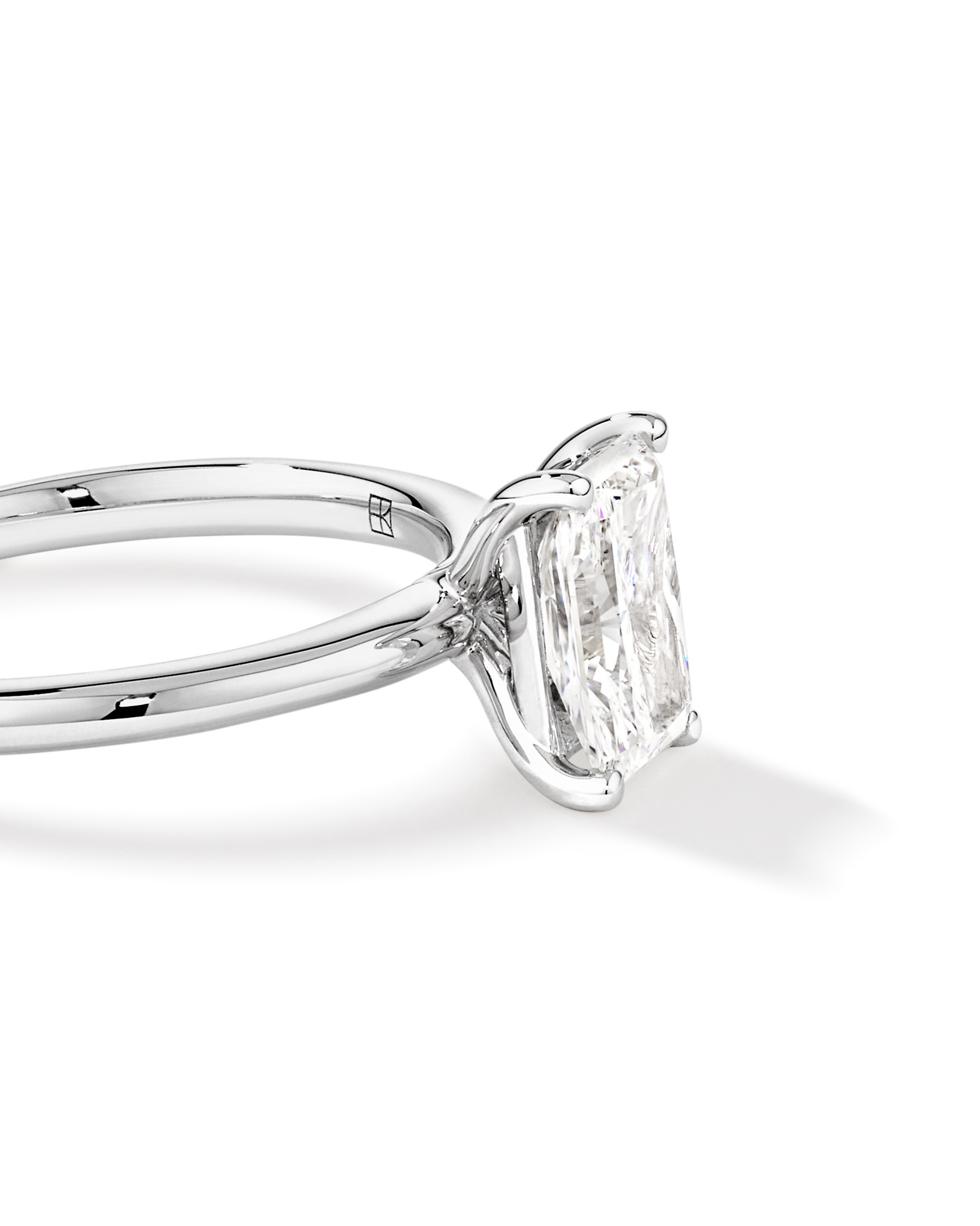 1.25 Carat TW Radiant Laboratory-Grown Diamond Solitaire Engagement Ring 14kt White Gold