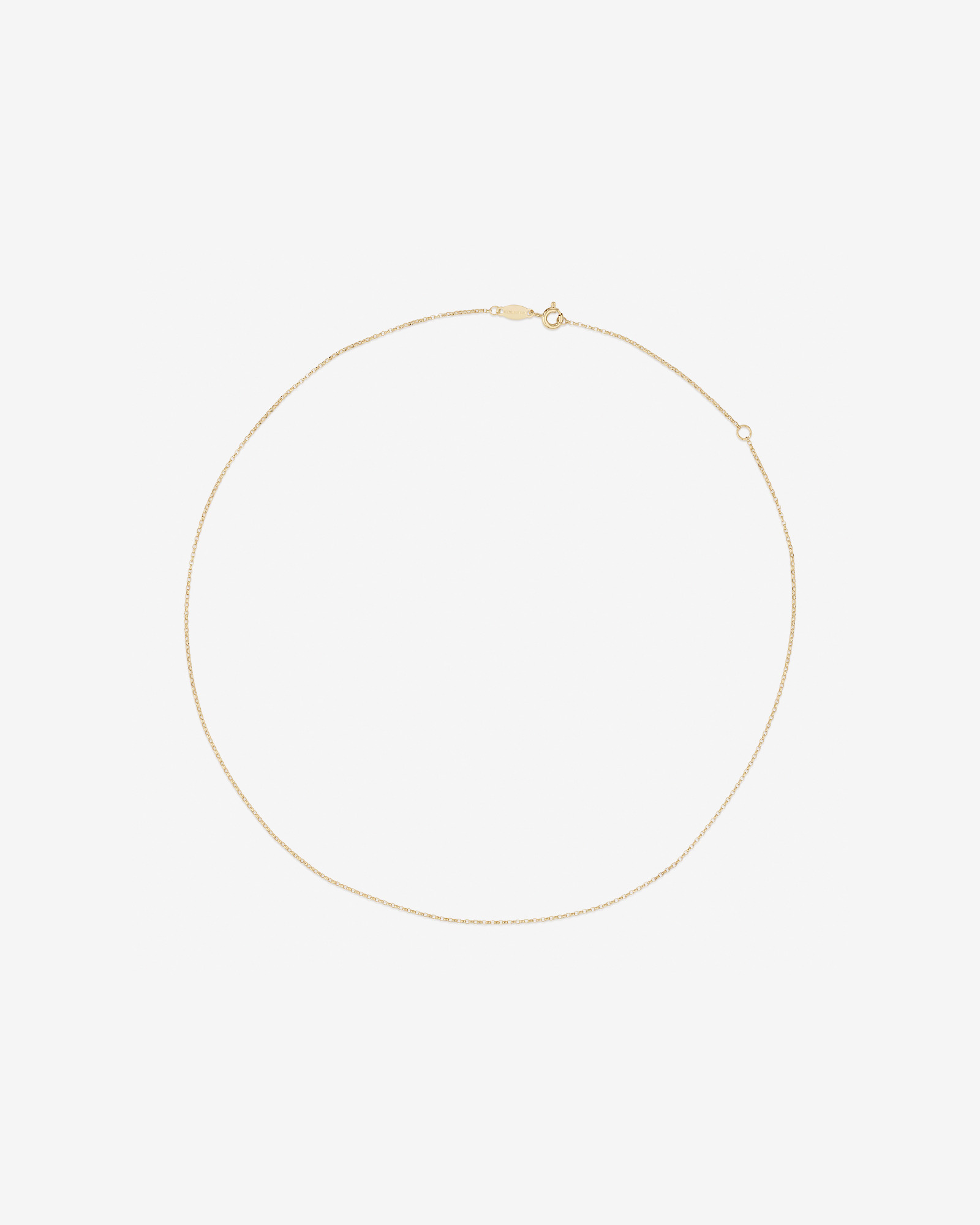 45cm (18") 1mm-1.5mm Width Solid Belcher Chain in 10kt Yellow Gold