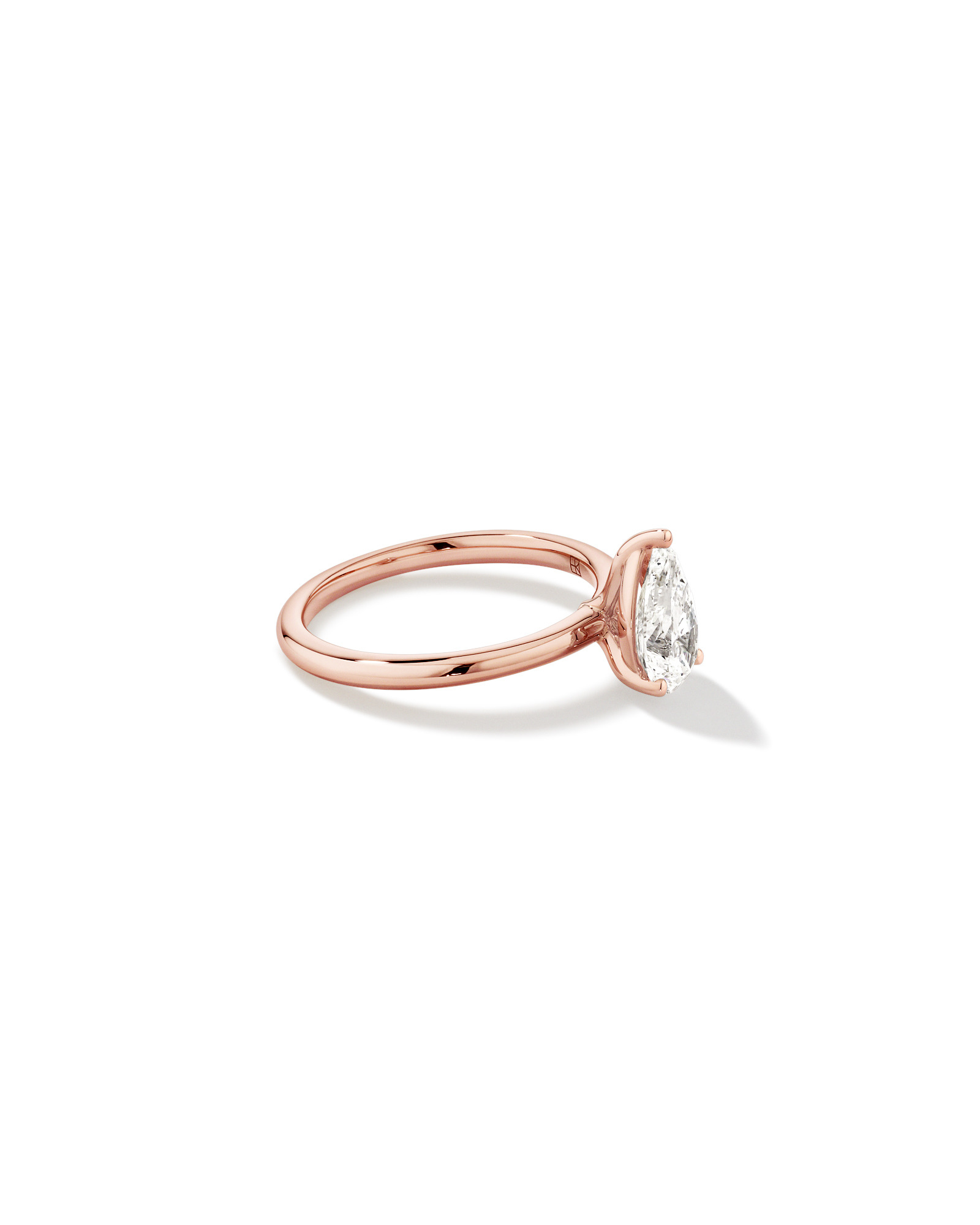 1.25 Carat TW Pear Laboratory-Grown Diamond Solitaire Engagement ring in 14kt Rose Gold