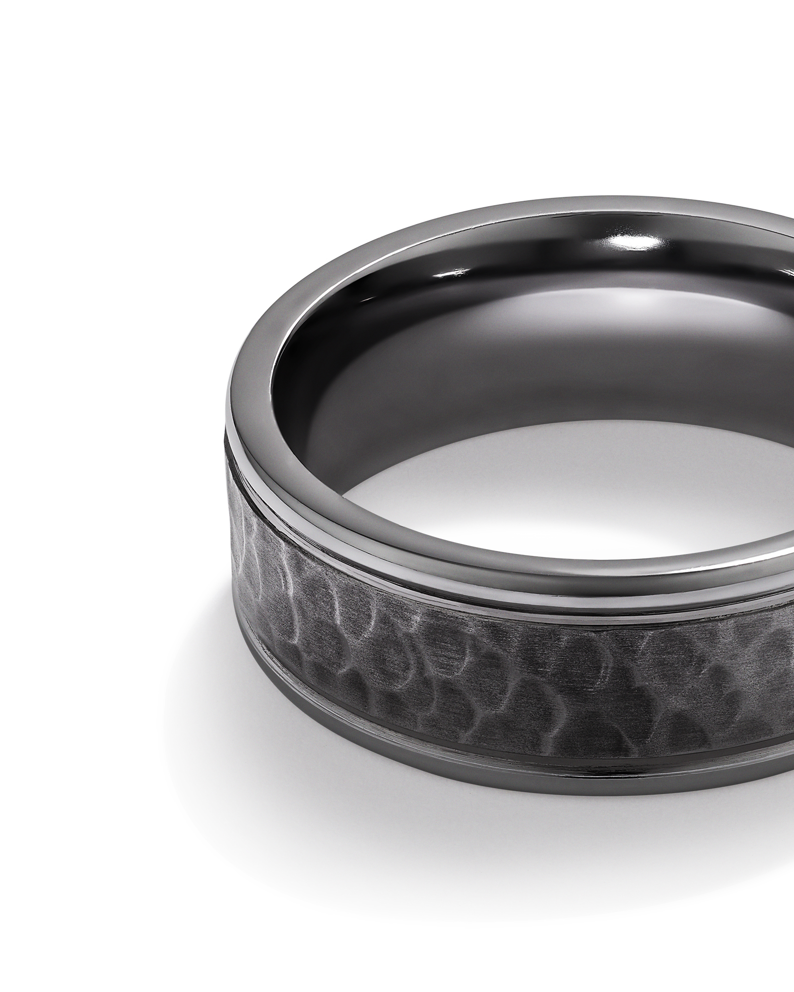 Alliance Martelée de 8 mm en Tantale