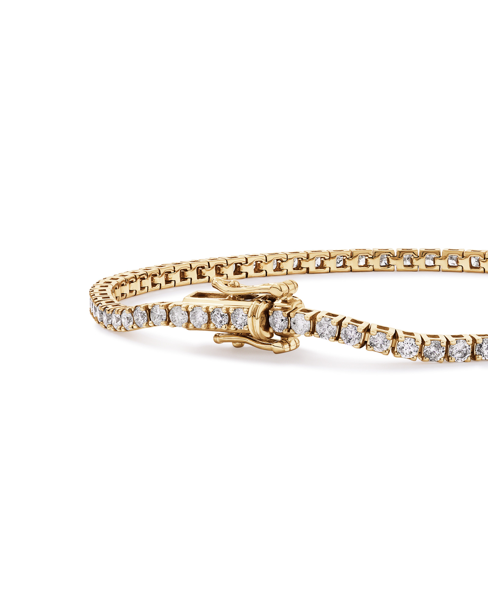 3.00 Carat TW Diamond Tennis Bracelet in 10kt Yellow Gold