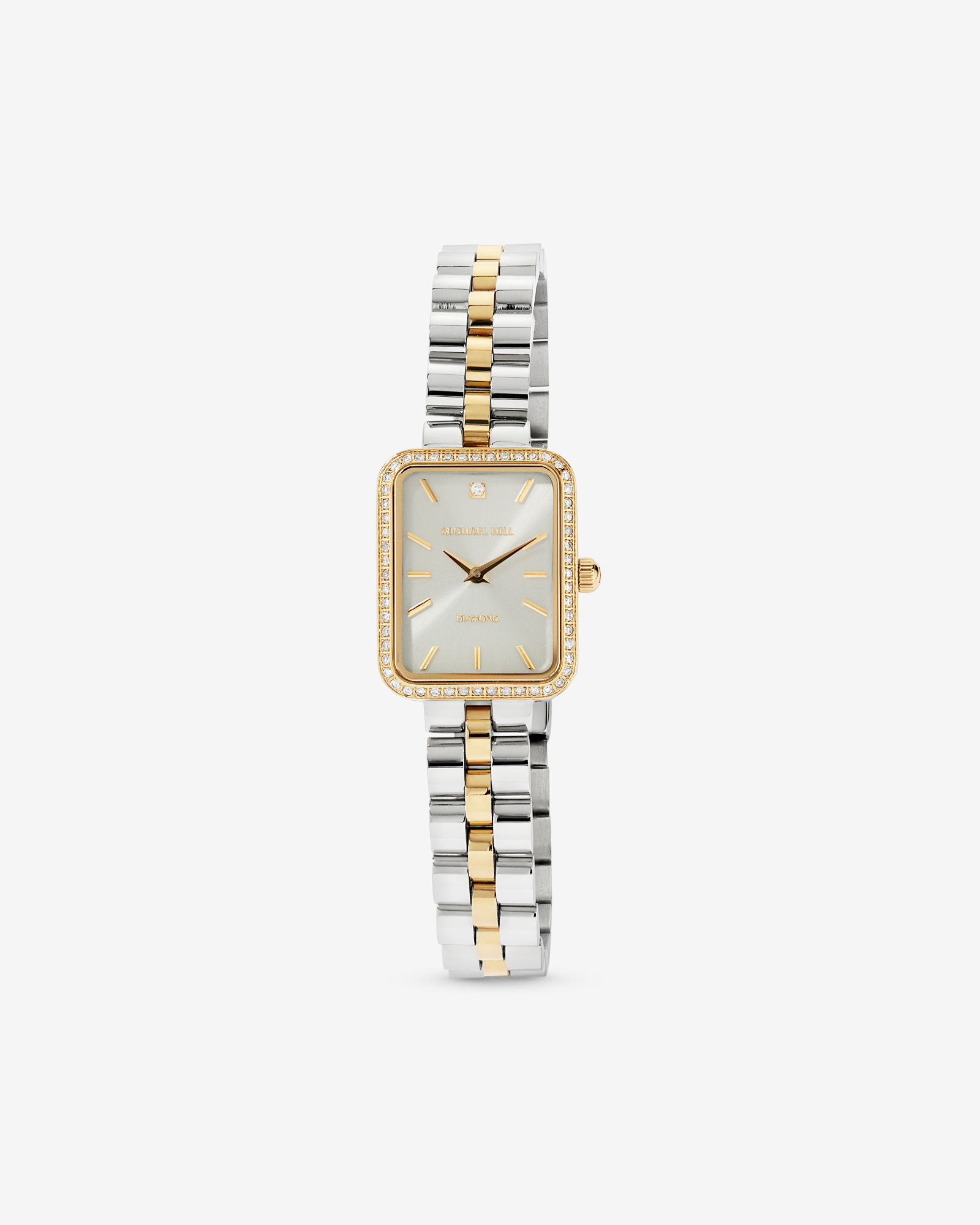 Women's 0.20 Carat TW Diamond Bezel Watch in Gold Tone Stainless Steel