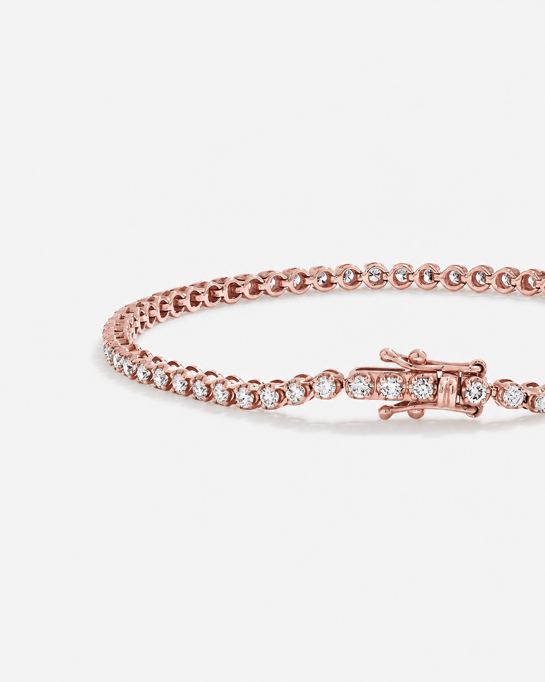 2.00 Carat TW Laboratory-Grown Diamond Tennis Bracelet in 10kt Rose Gold