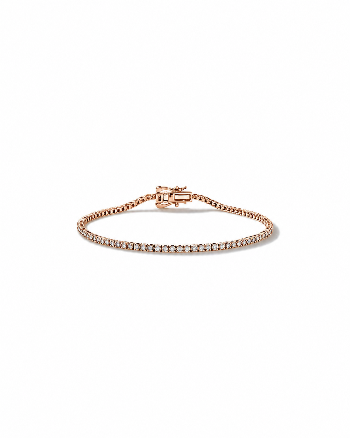 0.82 Carat TW Diamond Tennis Bracelet in 10kt Rose Gold