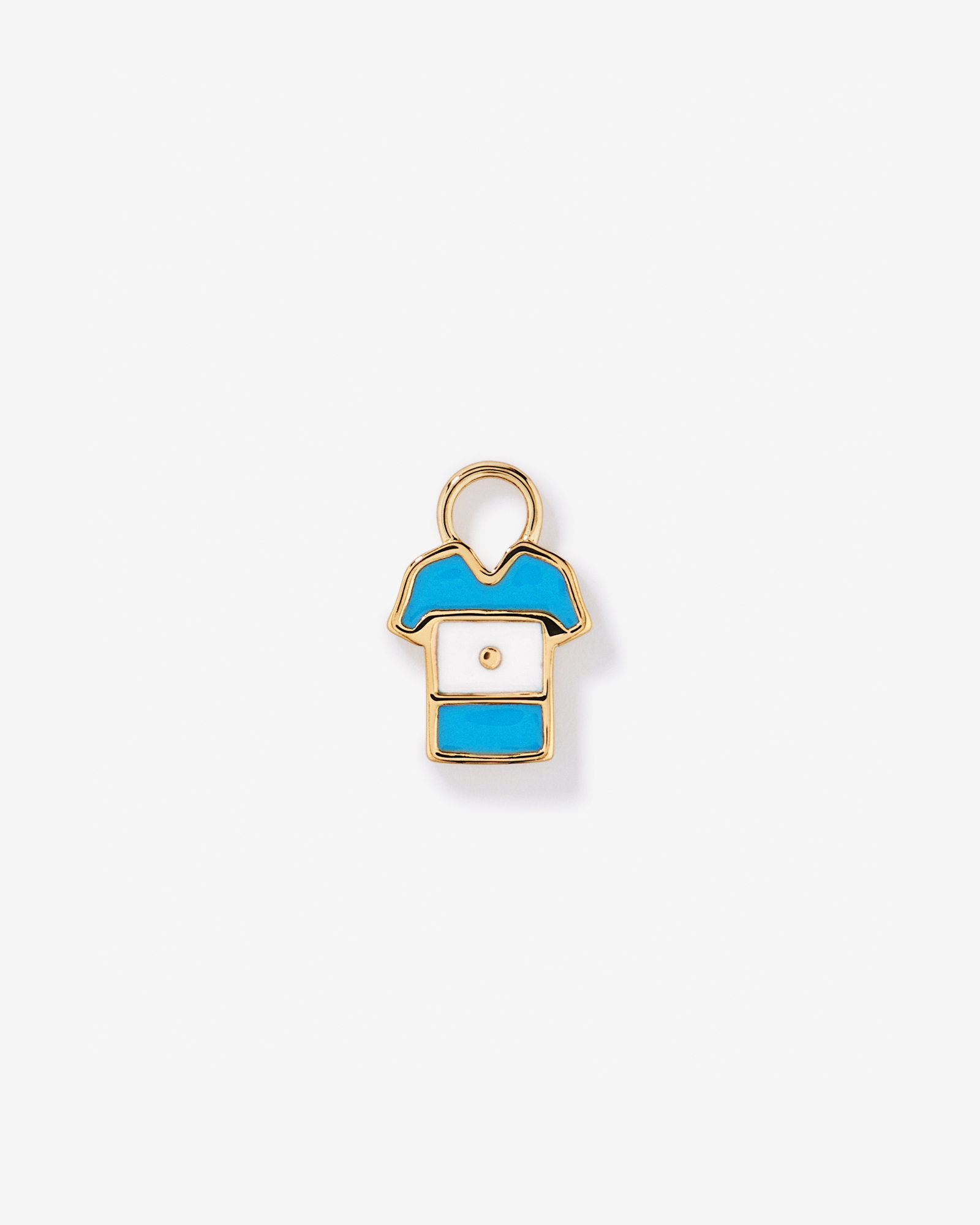 Argentina Jersey Earring Charm in 18Kt Vermeil