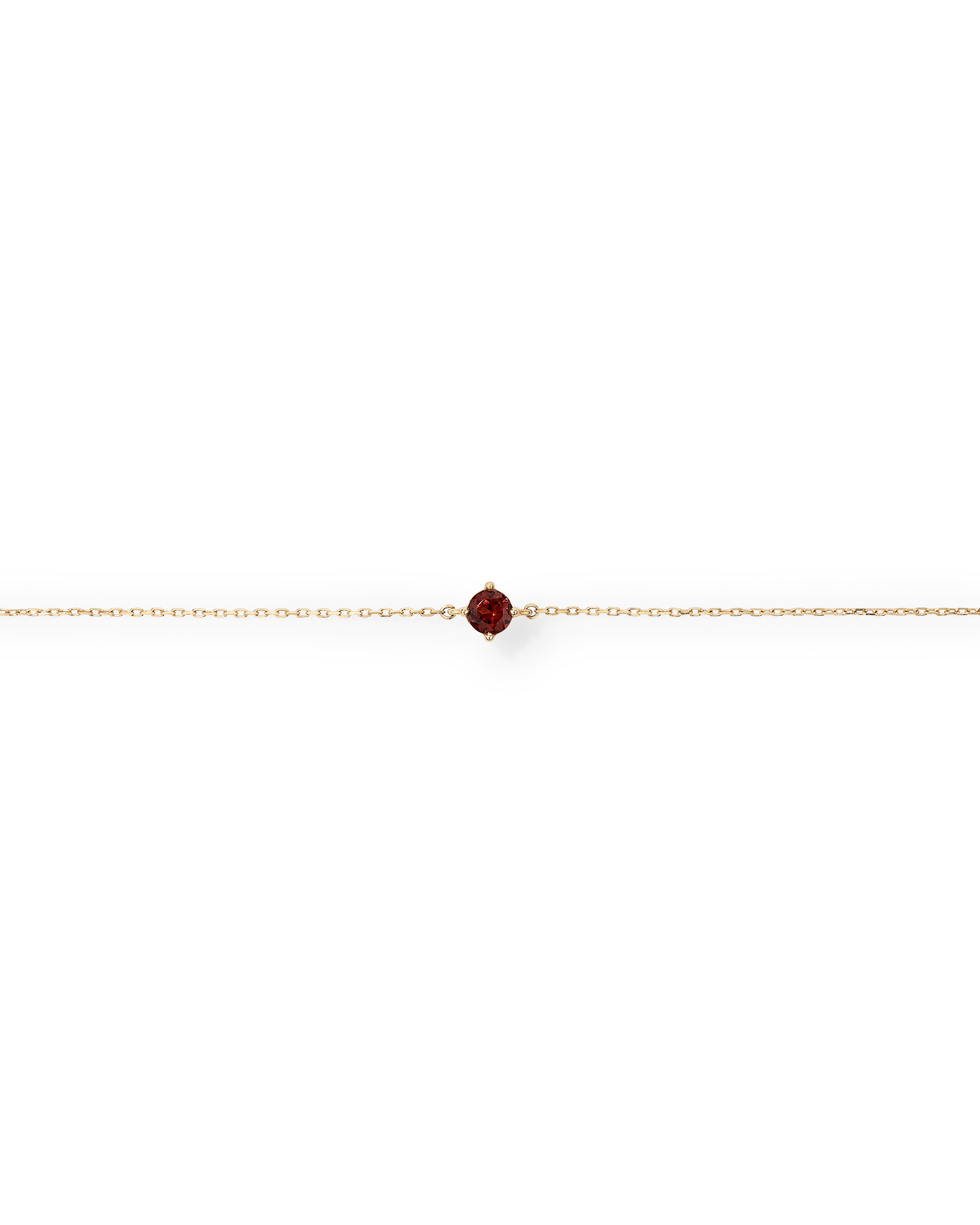 Bracelet with Garnet in 10kt Yellow Gold