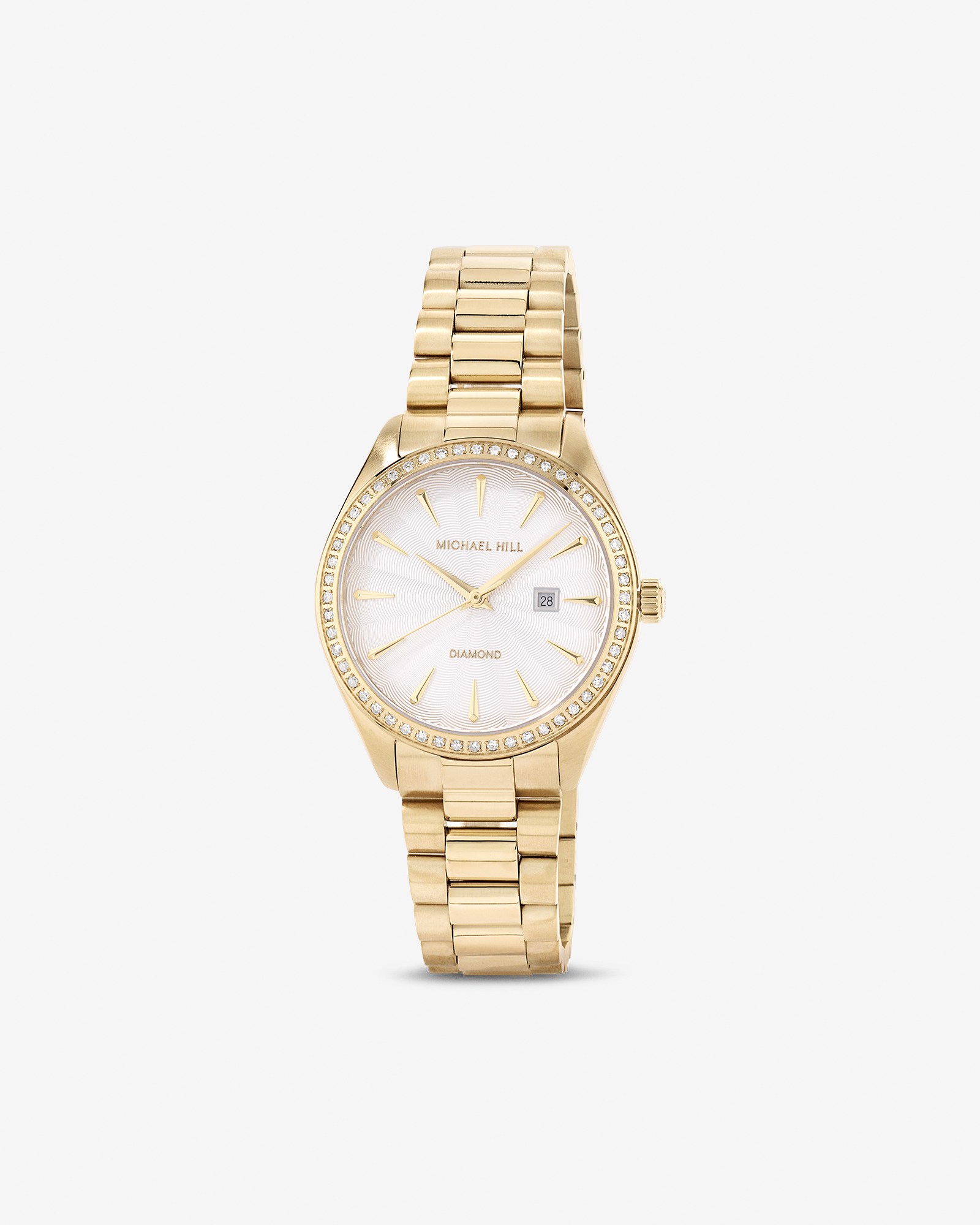 Women's Diamond Bezel Watch in Gold Tone Stainless Steel