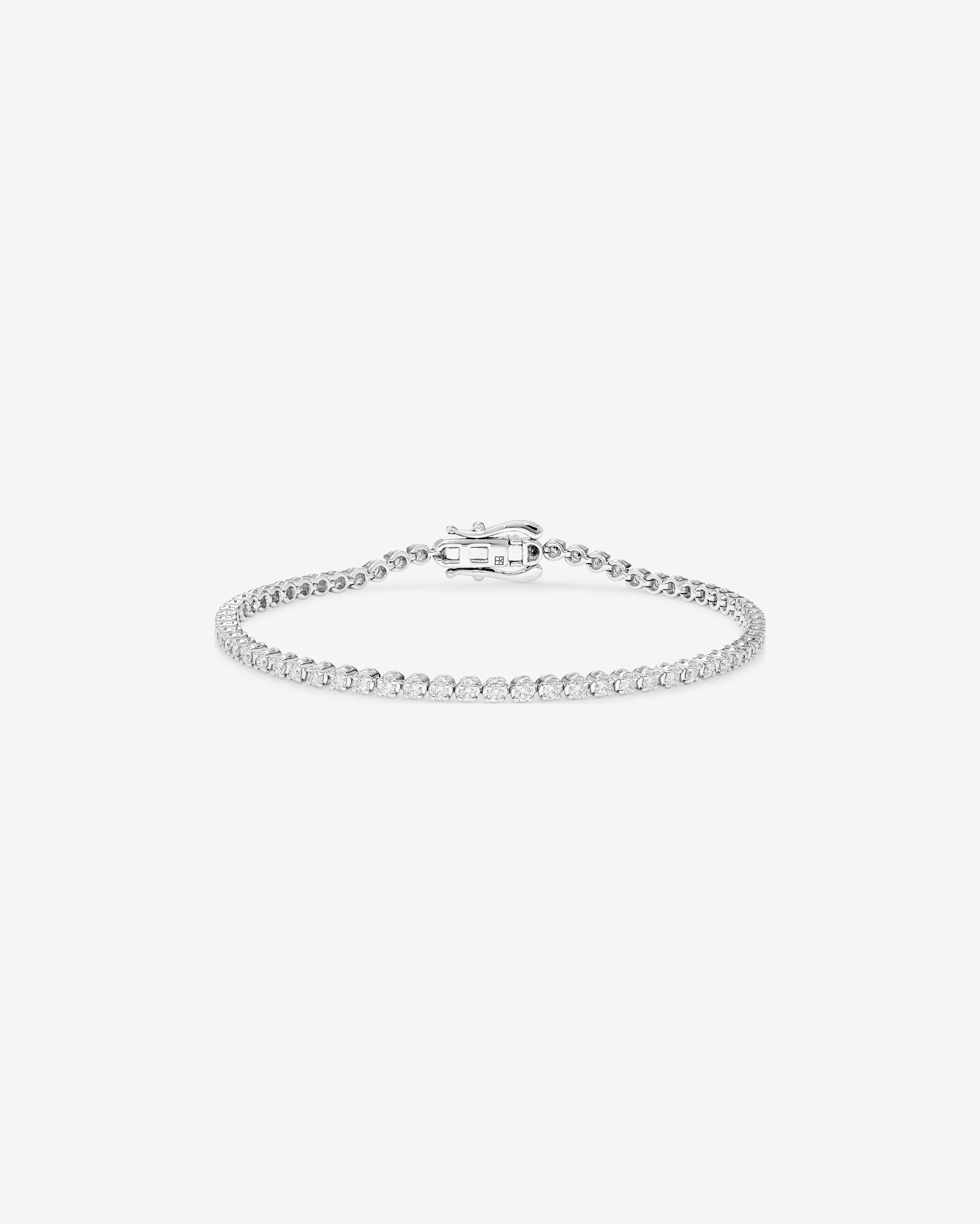 Carat TW Laboratory-Grown Diamond Tennis Bracelet in Sterling Silver