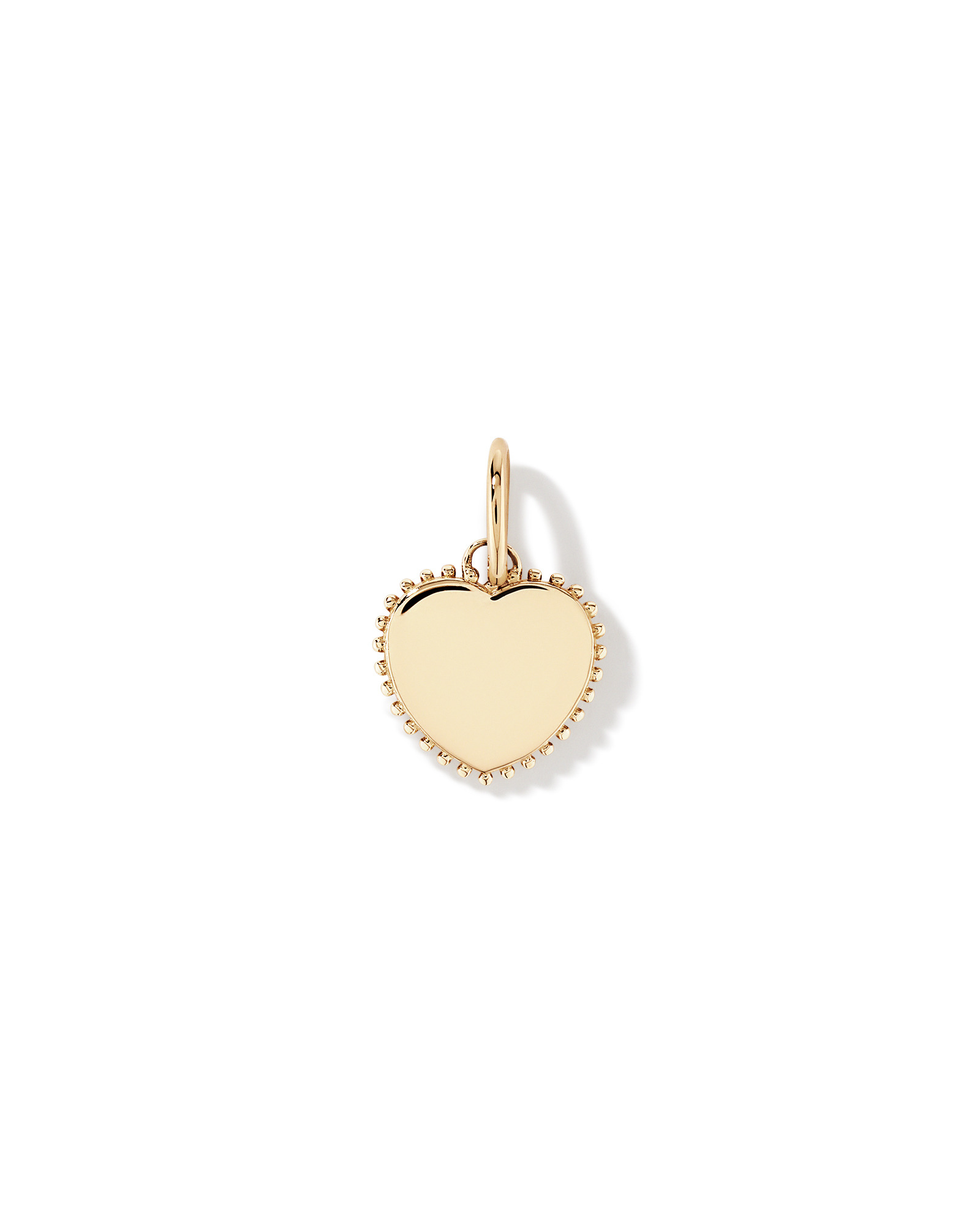 Pendentif cœur d'amour en nacre en or jaune 10 carats