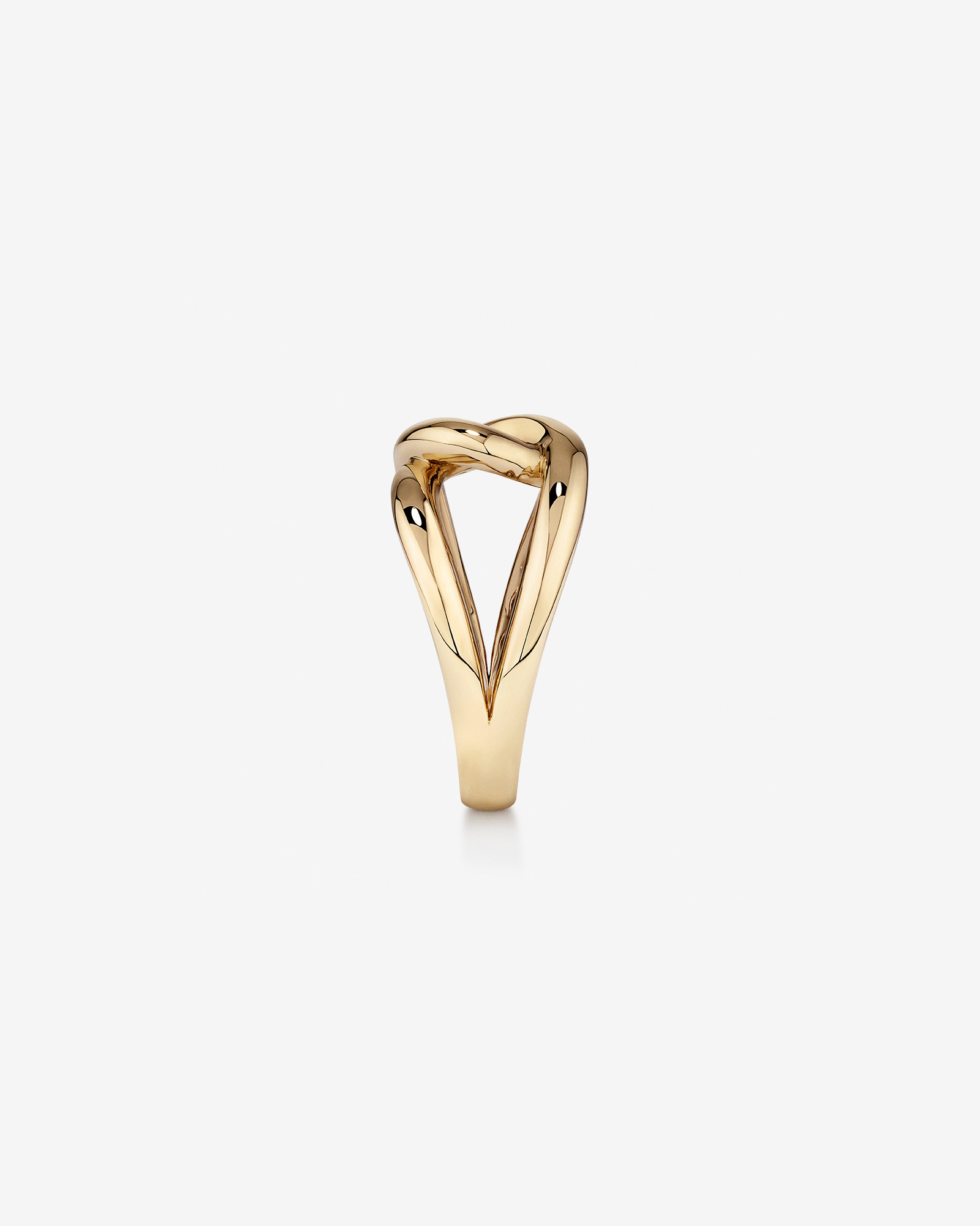 Round Bold Link Ring in 10kt Yellow Gold
