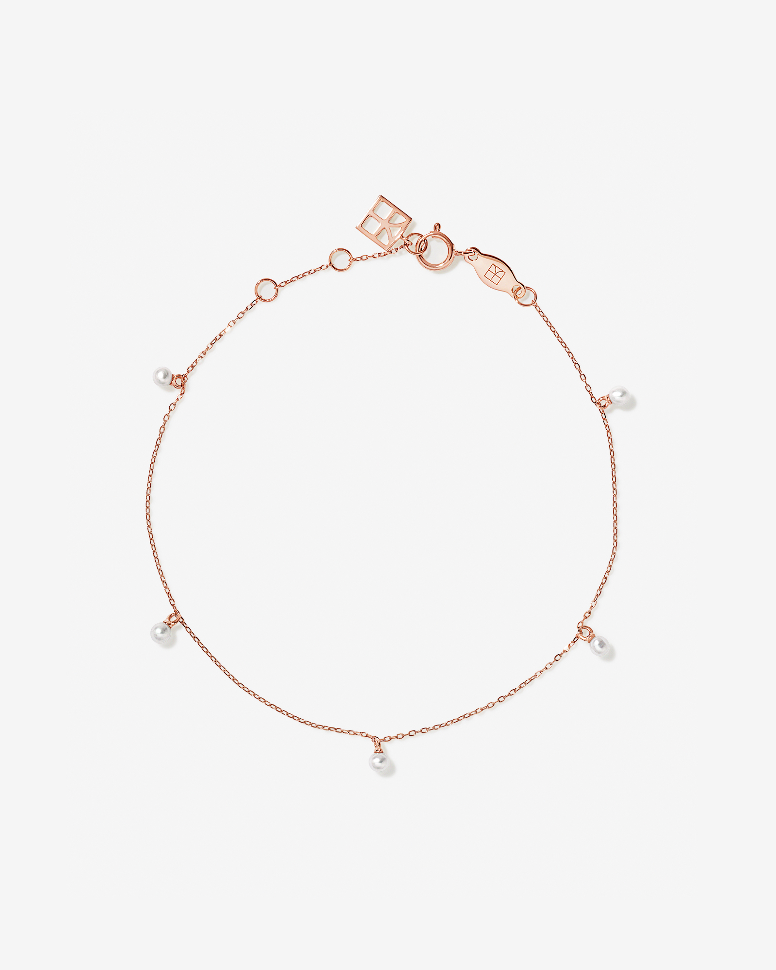 Bracelet en perles d’eau douce micro-cultivées en 10 kt en or rose
