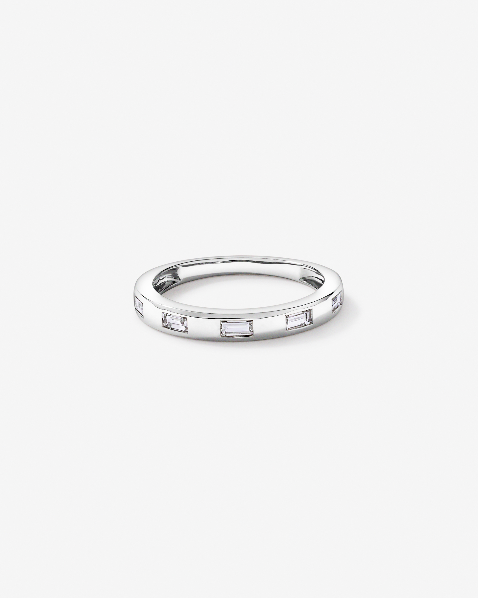 0.22TW Baguette Laboratory-Grown Diamond Wedding Band 14kt White Gold