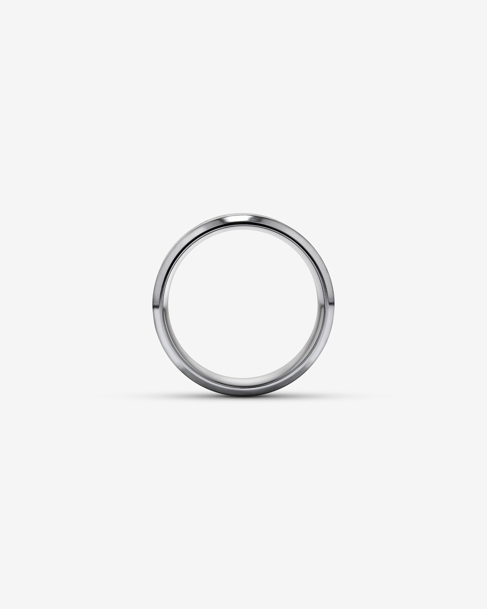 8mm Black Titanium Bevelled Edge Wedding Band