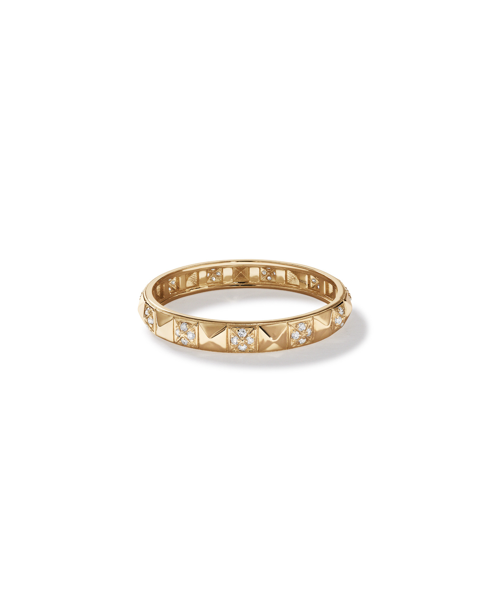Signature Connect Linear Diamond Ring in 10kt Yellow Gold