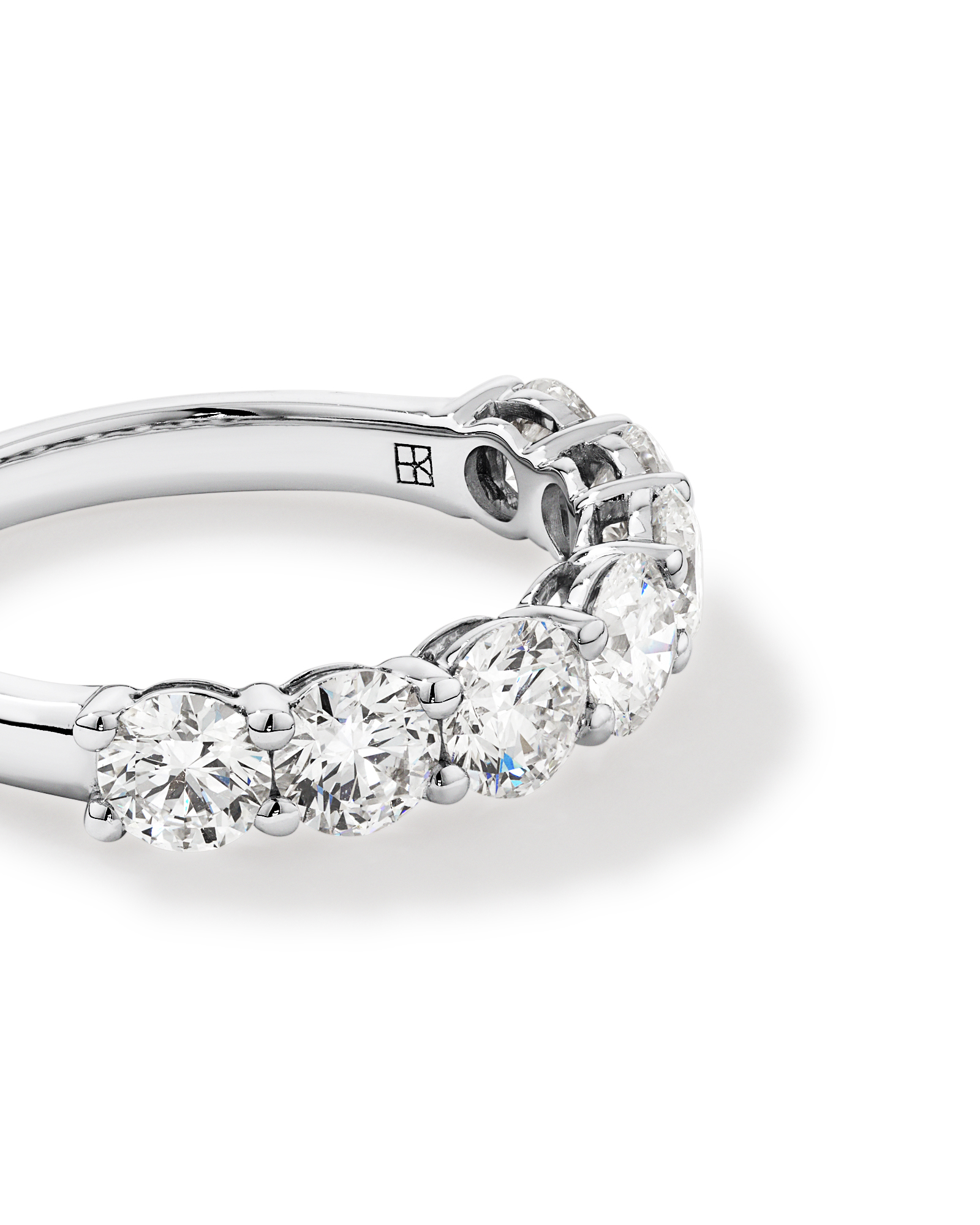 2.00 Carat TW Round Brilliant Laboratory-Grown Diamond Wedding Ring 14kt White Gold