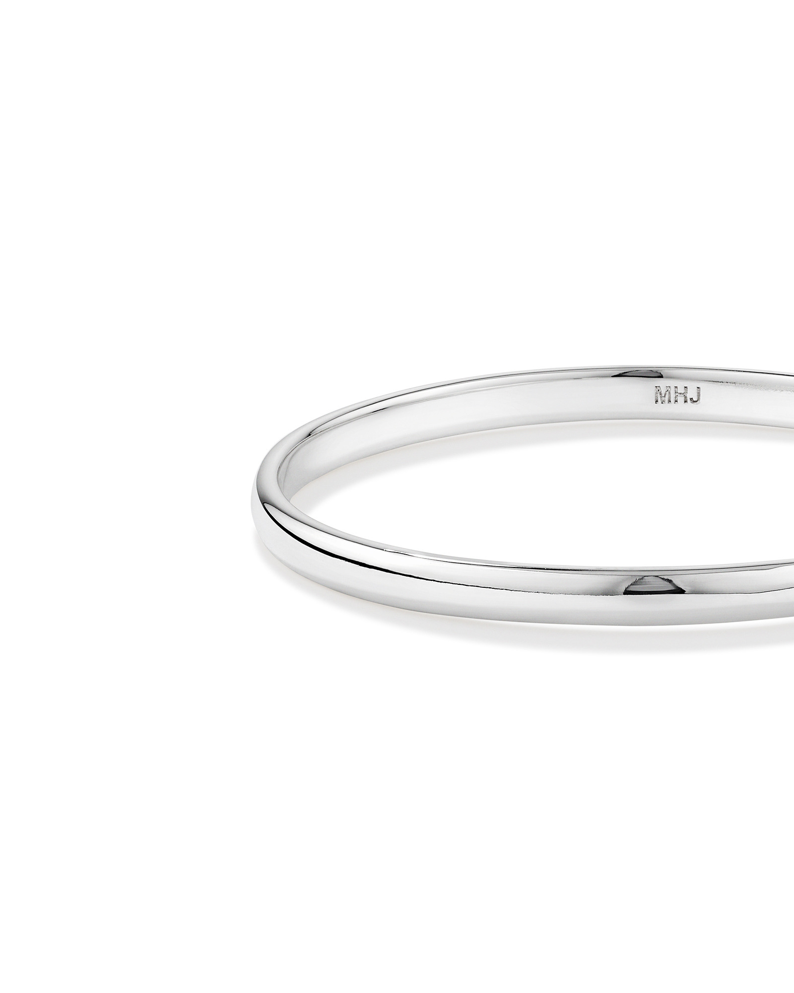 Bébé bracelet jonc en argent sterling, largeur de 44 mm