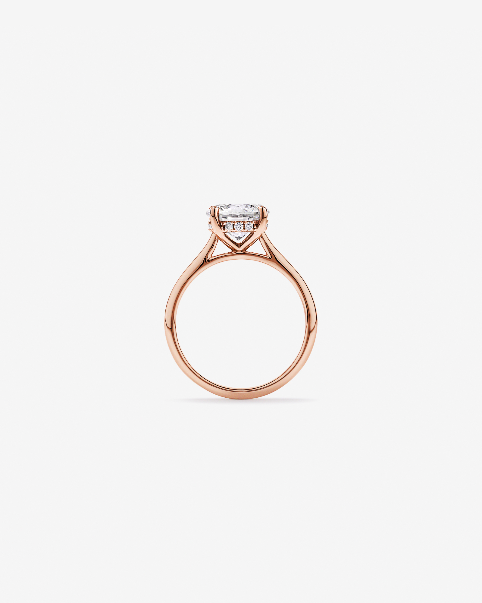 2.32TW Round Brilliant Laboratory-Grown Diamond Solitaire Ring 14kt Rose Gold