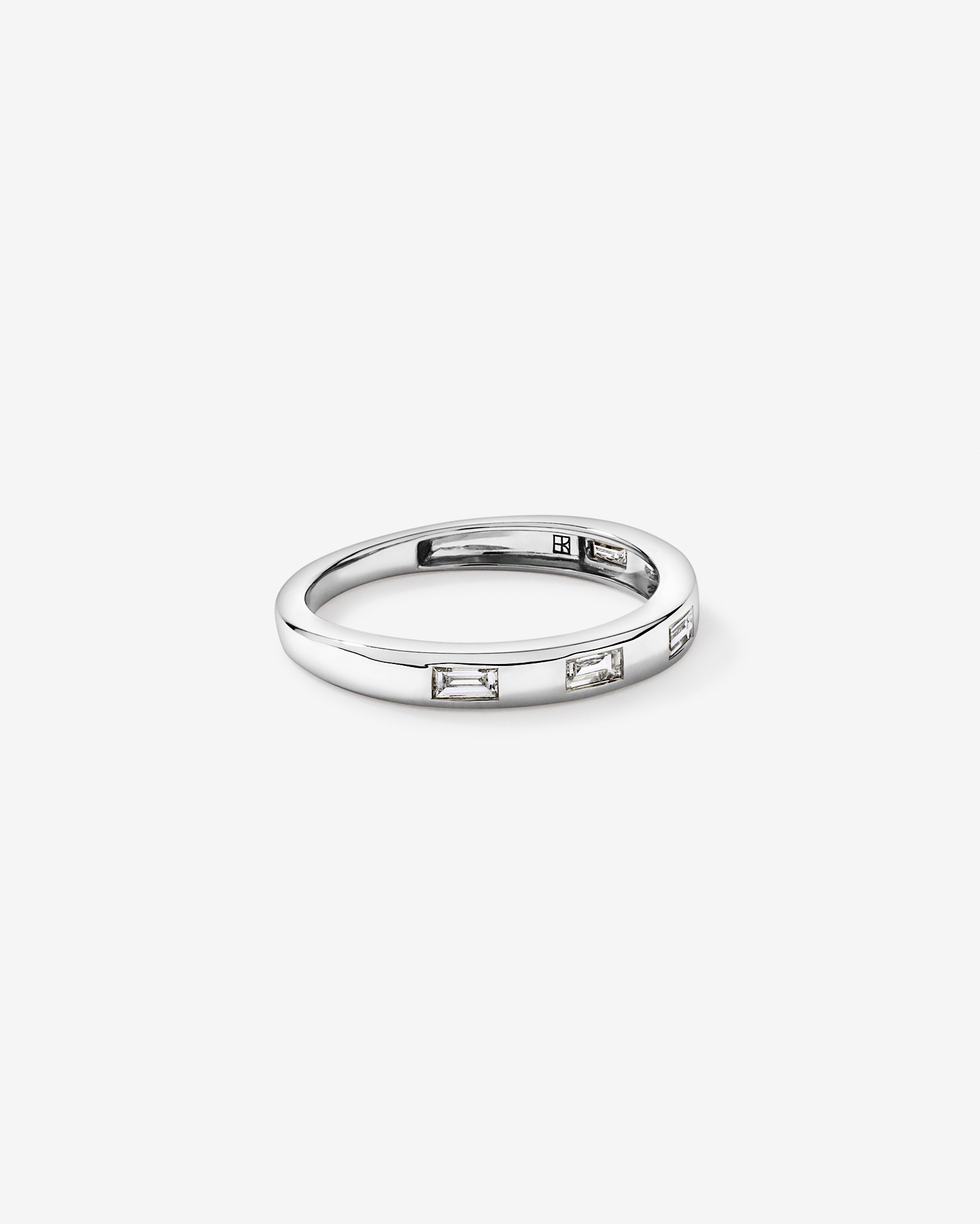 0.22TW Baguette Laboratory-Grown Diamond Wedding Band 14kt White Gold